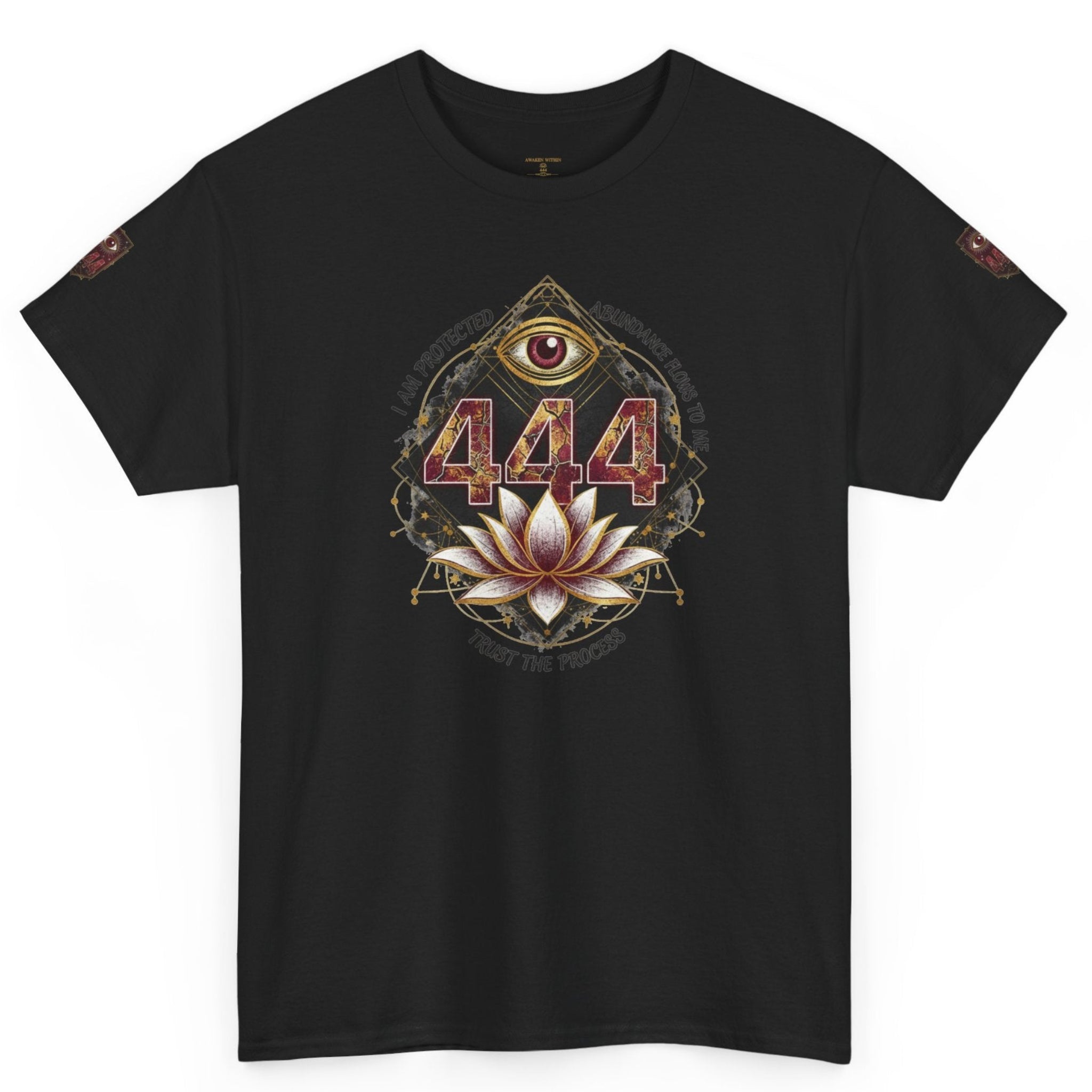 Spade Lotus 444 T-Shirt – Spiritual Eye Graphic Tee | Awaken Within Apparel