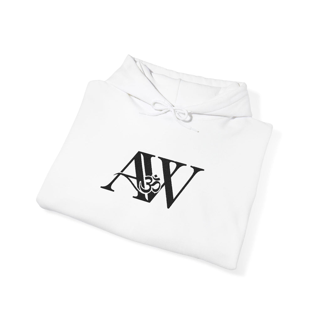 AW Om Monogram Hoodie — Signature Logo Pullover Sweatshirt
