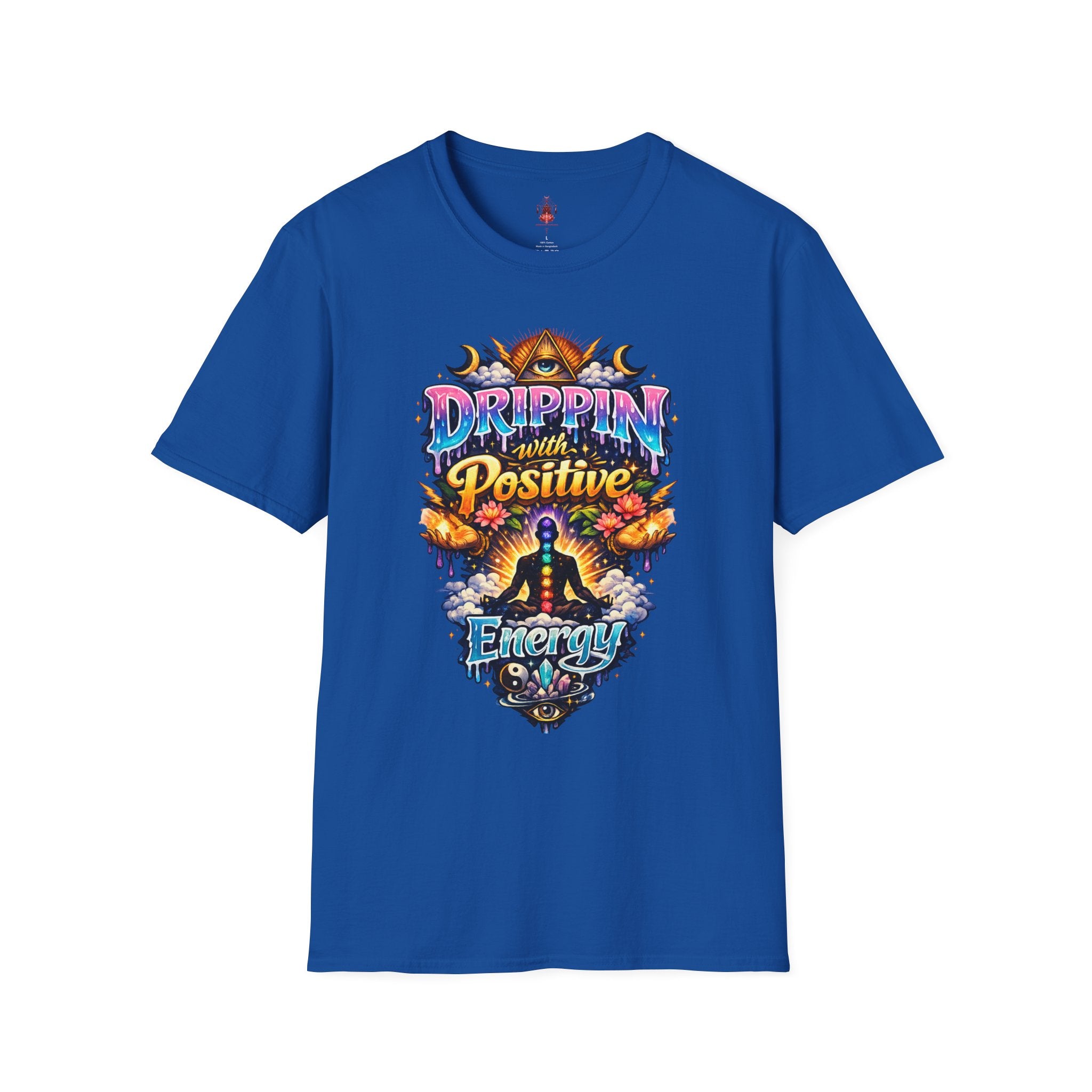 Positive Energy T-Shirt — 'Drippin' with Positive' Psychedelic Graphic Tee