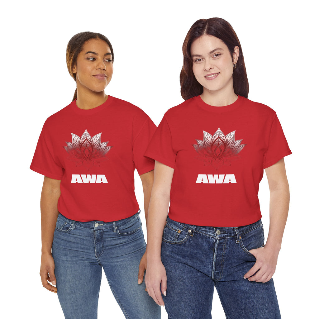 Lotus AWA Graphic Tee — Spiritual Yoga T-Shirt
