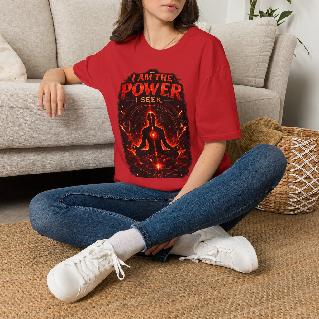 I Am The Power I Seek T-Shirt — Meditation & Empowerment Spiritual Tee - Awaken Within Apparel
