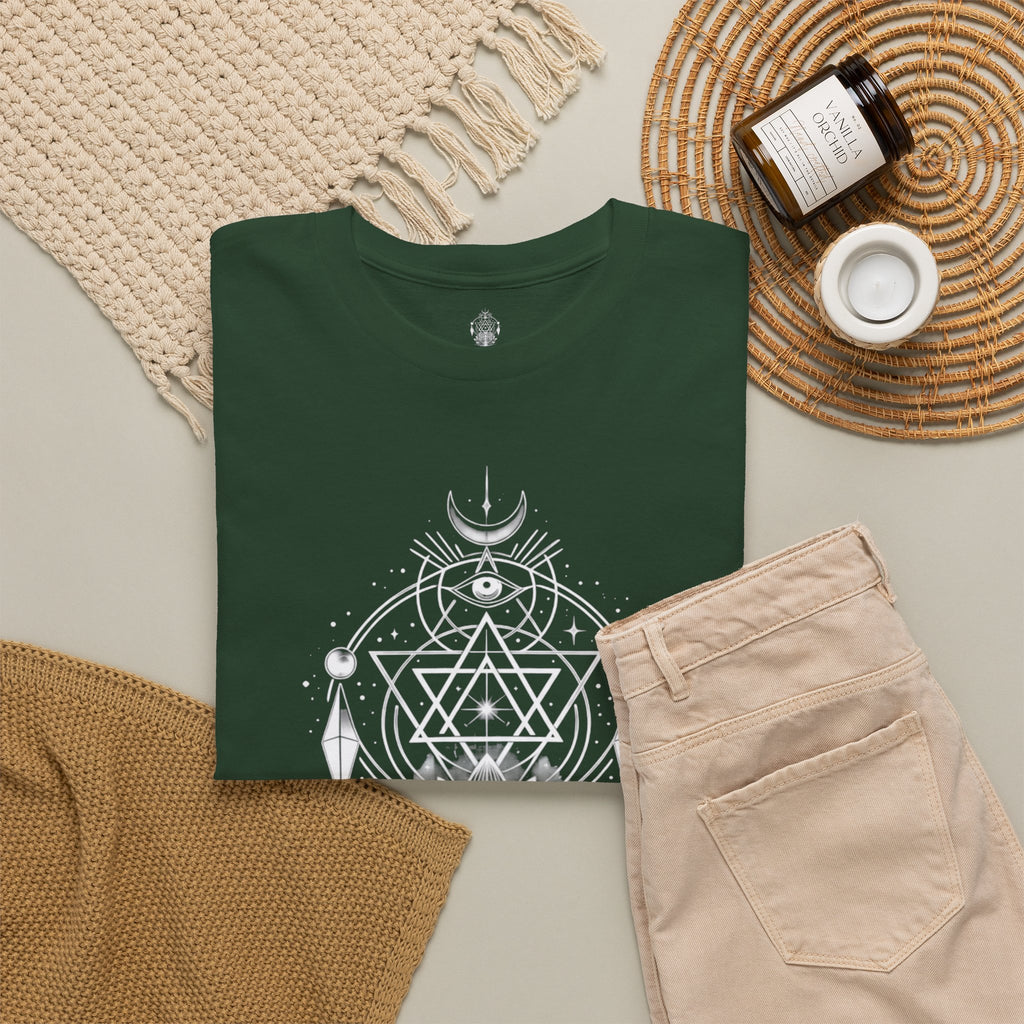 'Awaken Within' Spiritual Lotus Sacred Geometry T-Shirt