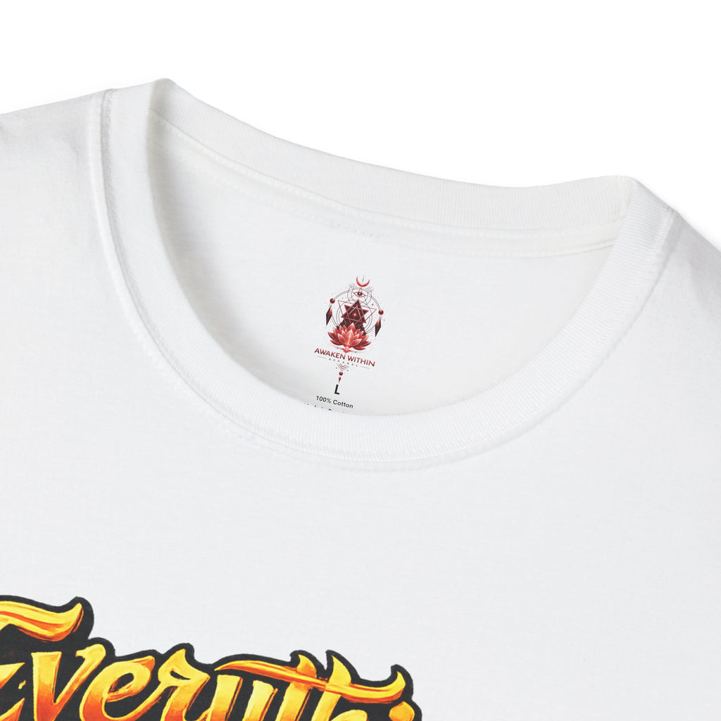 Spiritual Graphic T-Shirt — "Everything I Need Already Lives Within Me" - Awaken Within Apparel