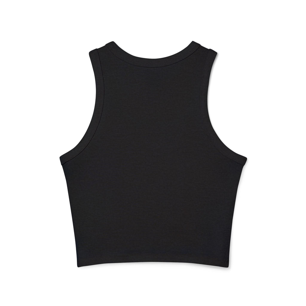 Lotus Racer Crop Tank – Women's Spiritual Yoga Top | Awaken Within Apparel