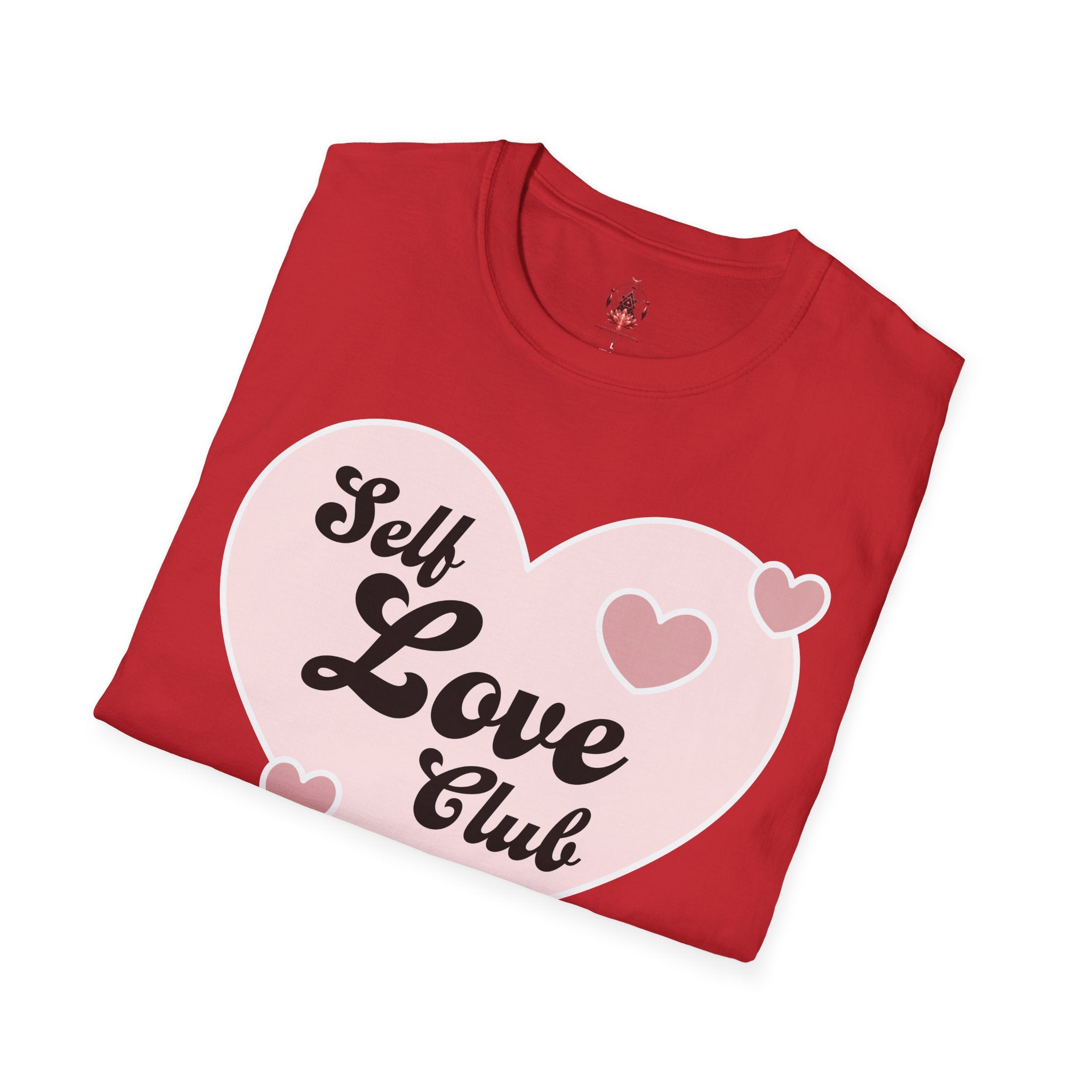 Self Love Club T-Shirt — Pink Heart Graphic Tee
