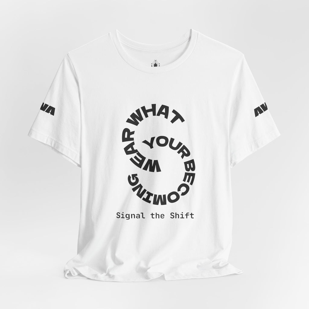 Circular “Wear What You’re Becoming” Tee — Minimal Graphic Short Sleeve
