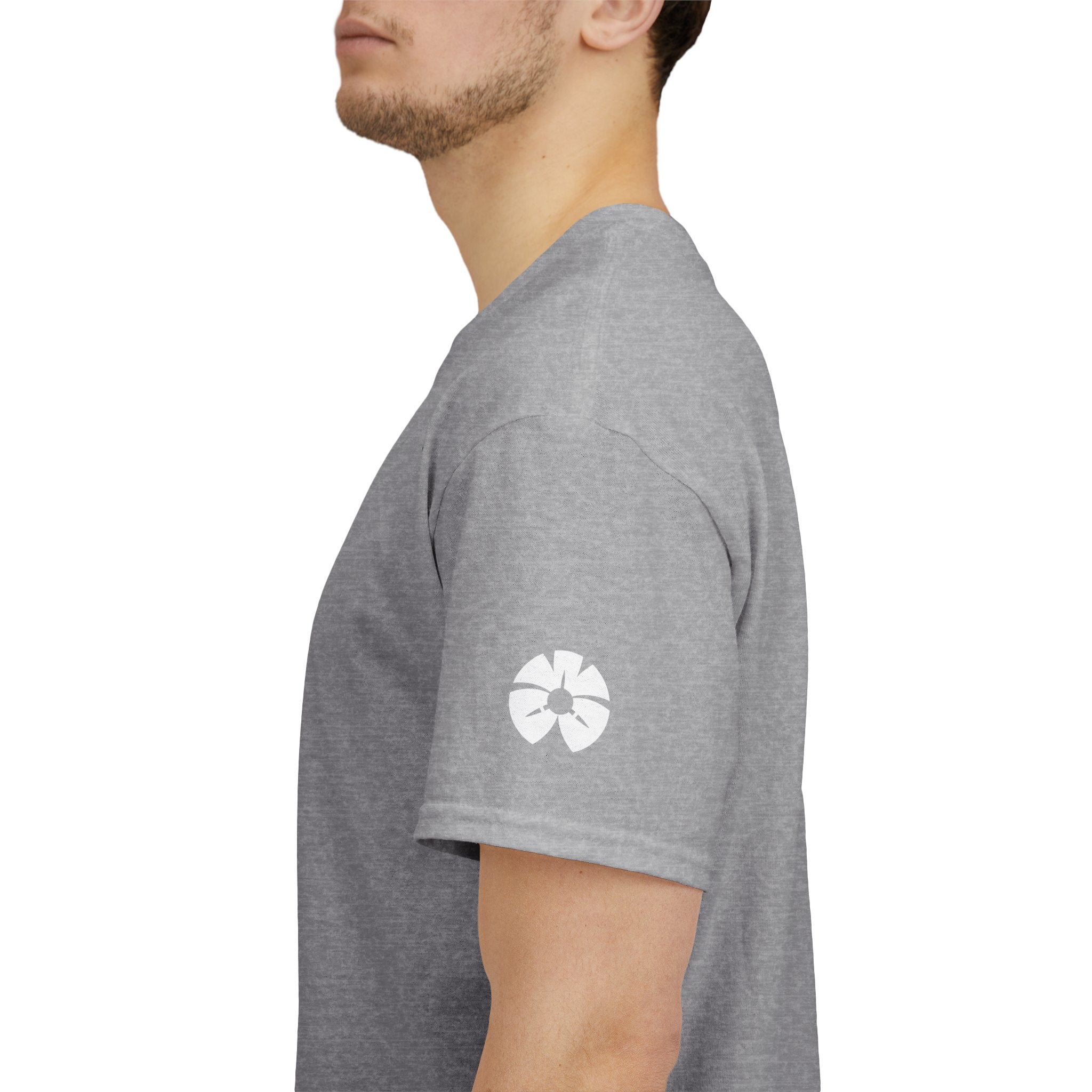 AWA Circle Logo Tee — Bold Black Graphic T‑Shirt with 'AWA' Emblem