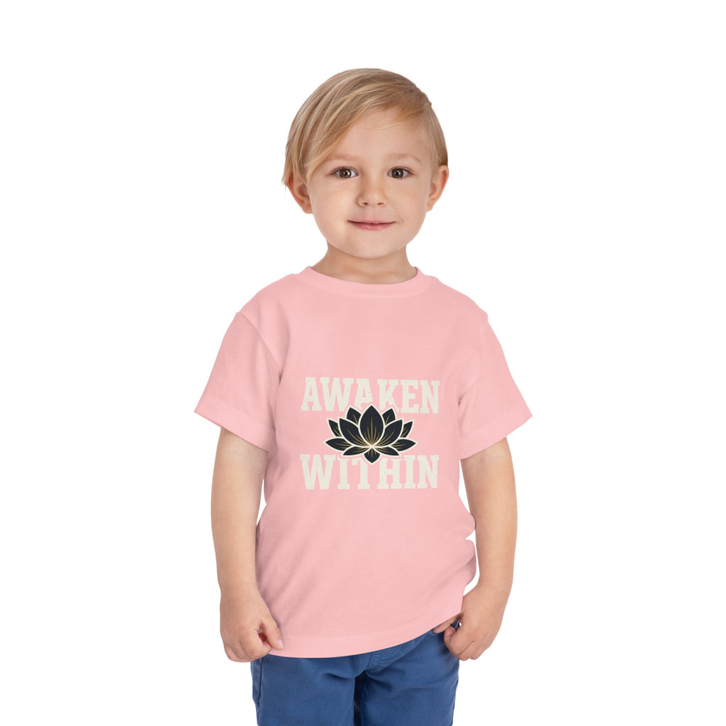 Awaken Within Lotus Toddler Tee — "It's a New Day" Inspirational Kids Shirt