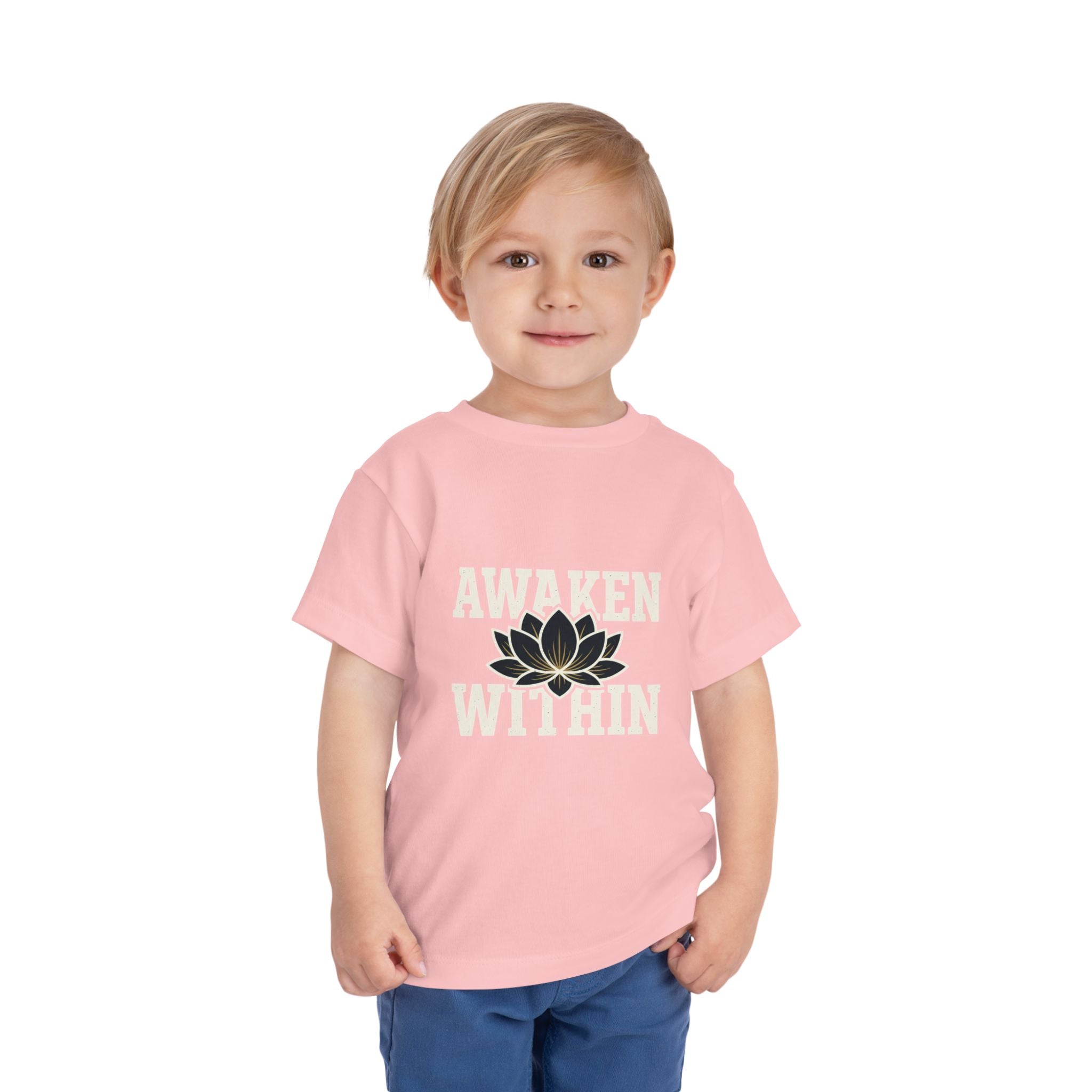 Awaken Within Lotus Toddler Tee — "It's a New Day" Inspirational Kids Shirt