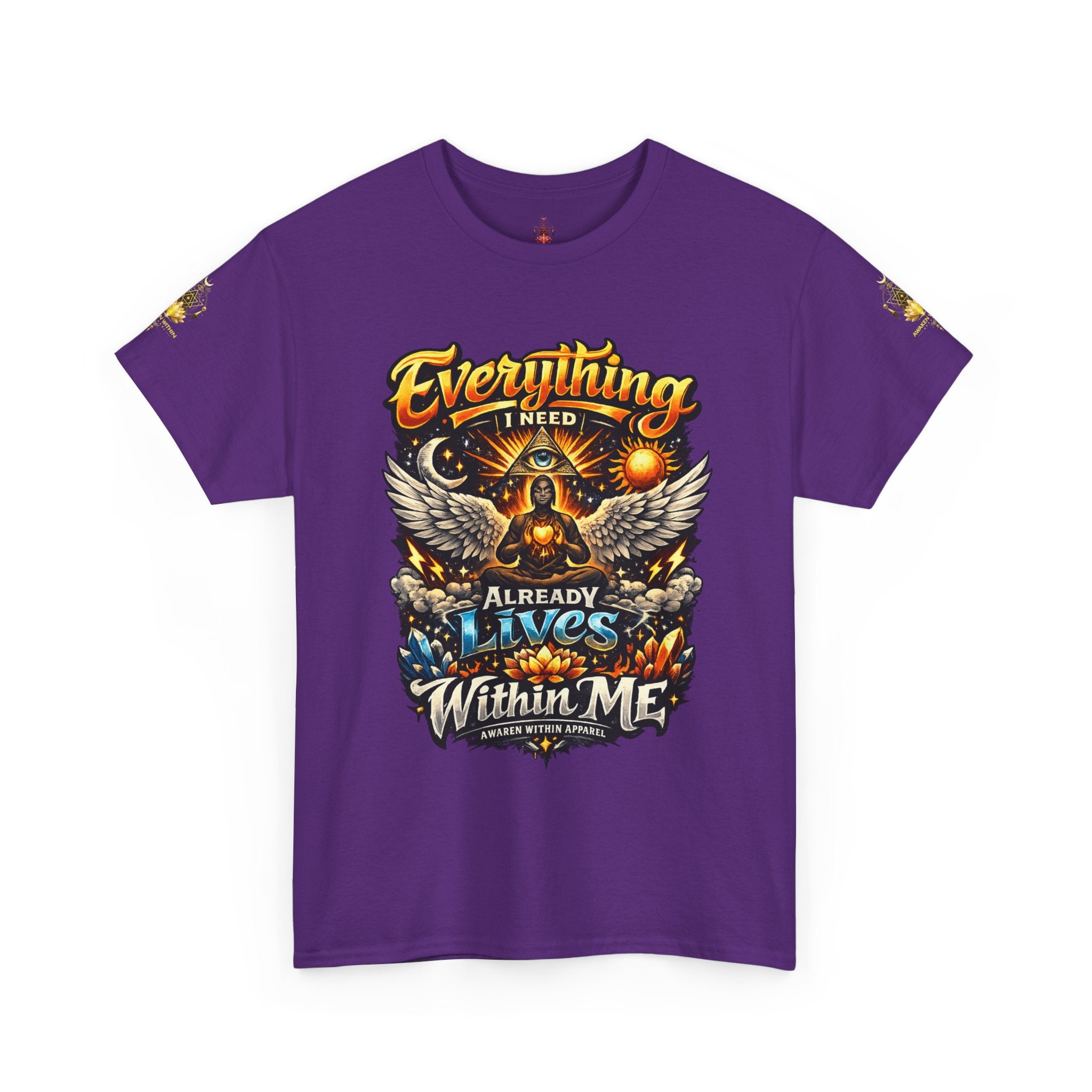 Everything I Need Already Lives Within Me Tee – Inspirational Eagle Graphic T-Shirt - Awaken Within Apparel