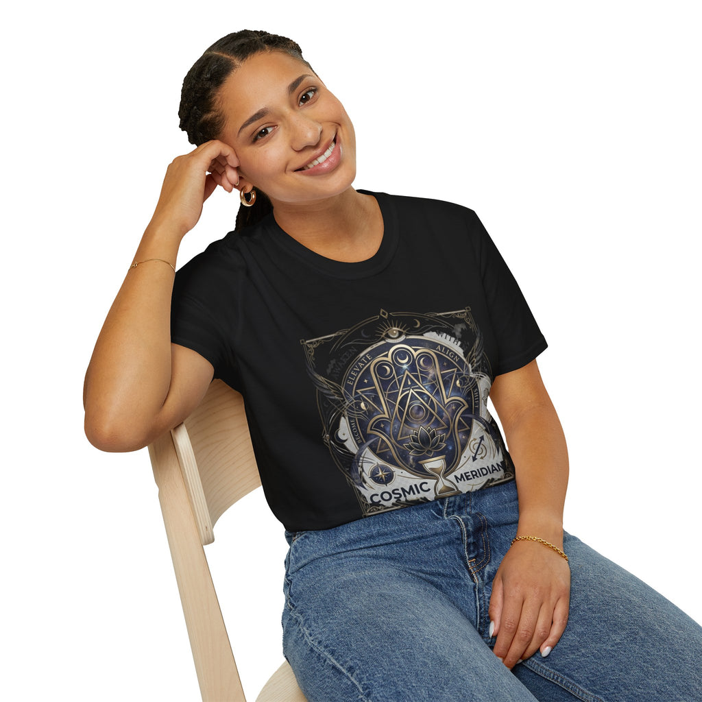 Cosmic Meridian Spiritual Graphic T-Shirt