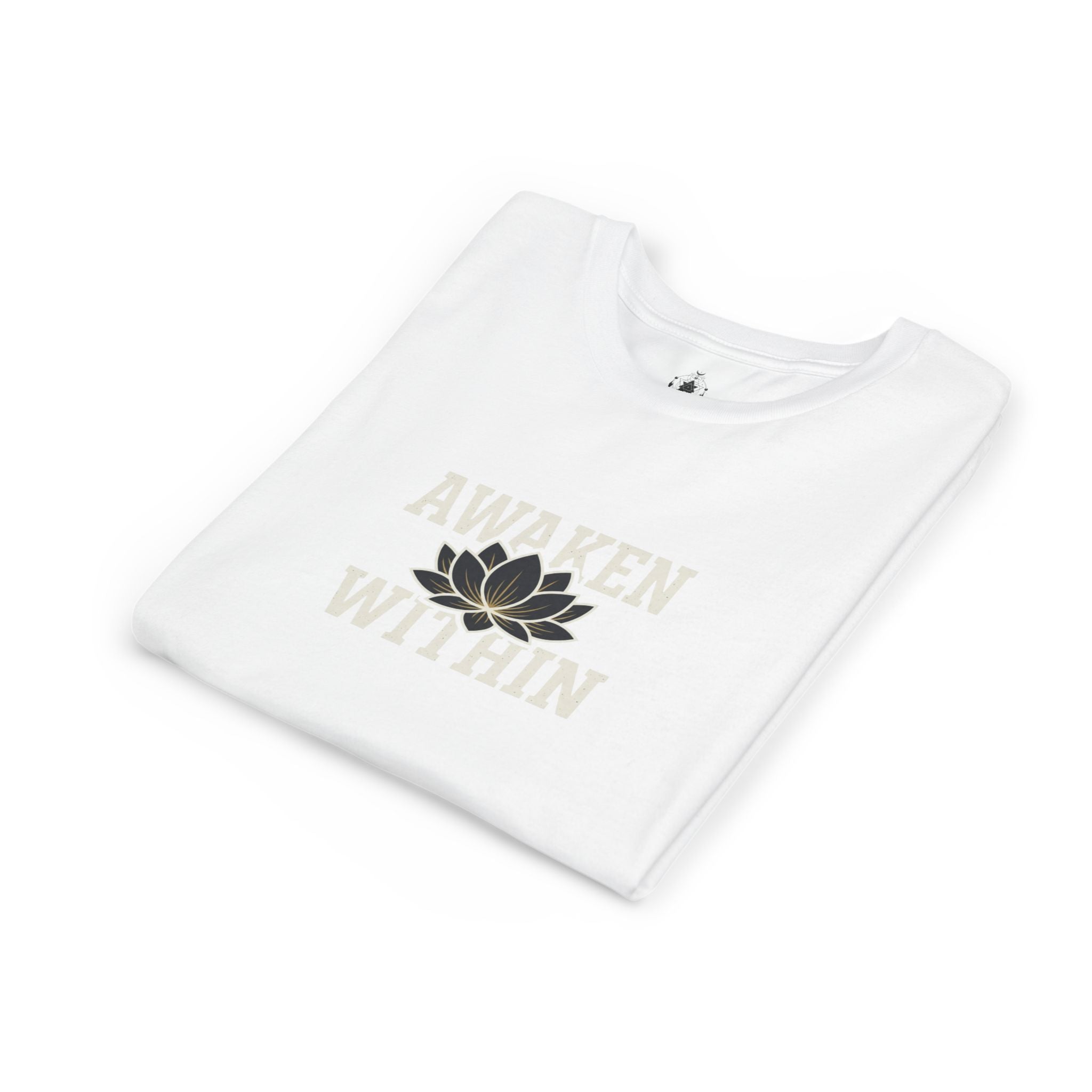 Youth Tee — "Awaken Within" Lotus Front & "It's a New Day" Back Inspirational Shirt