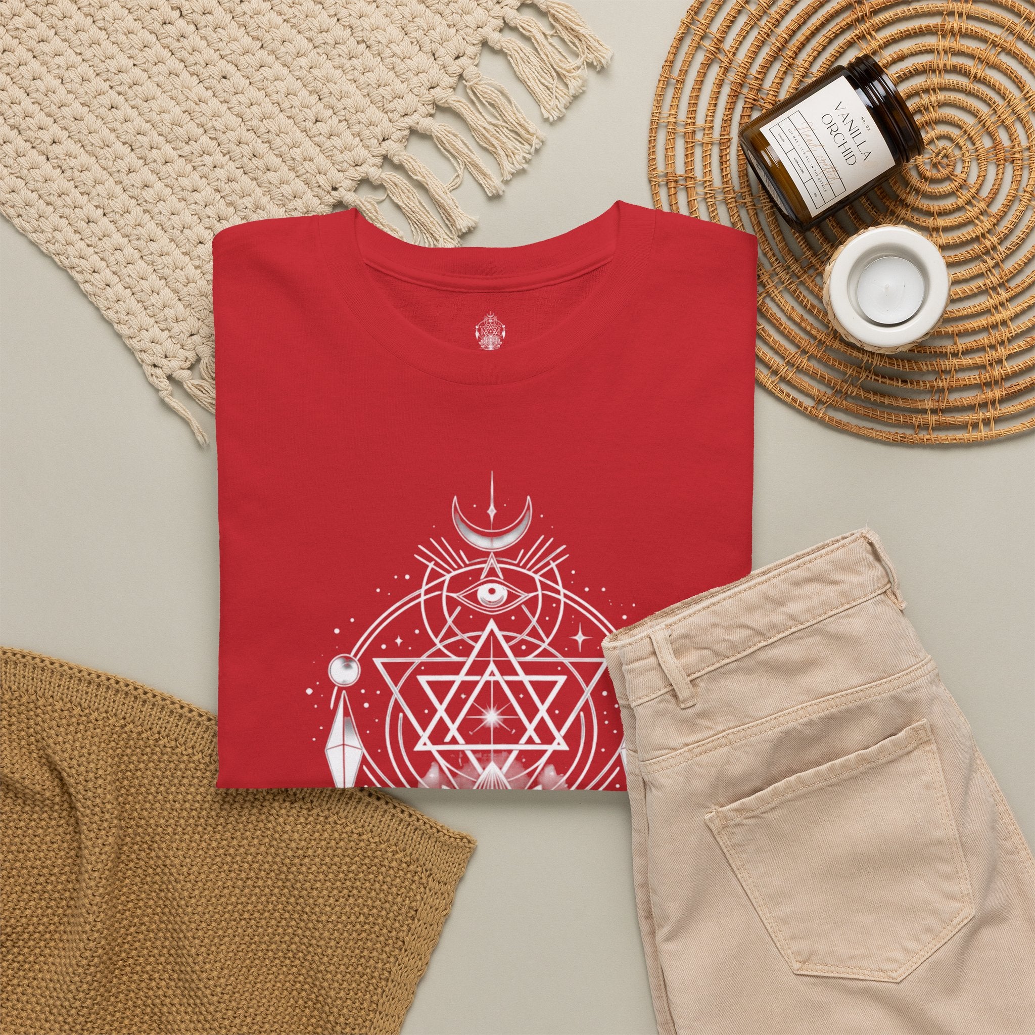 'Awaken Within' Spiritual Lotus Sacred Geometry T-Shirt