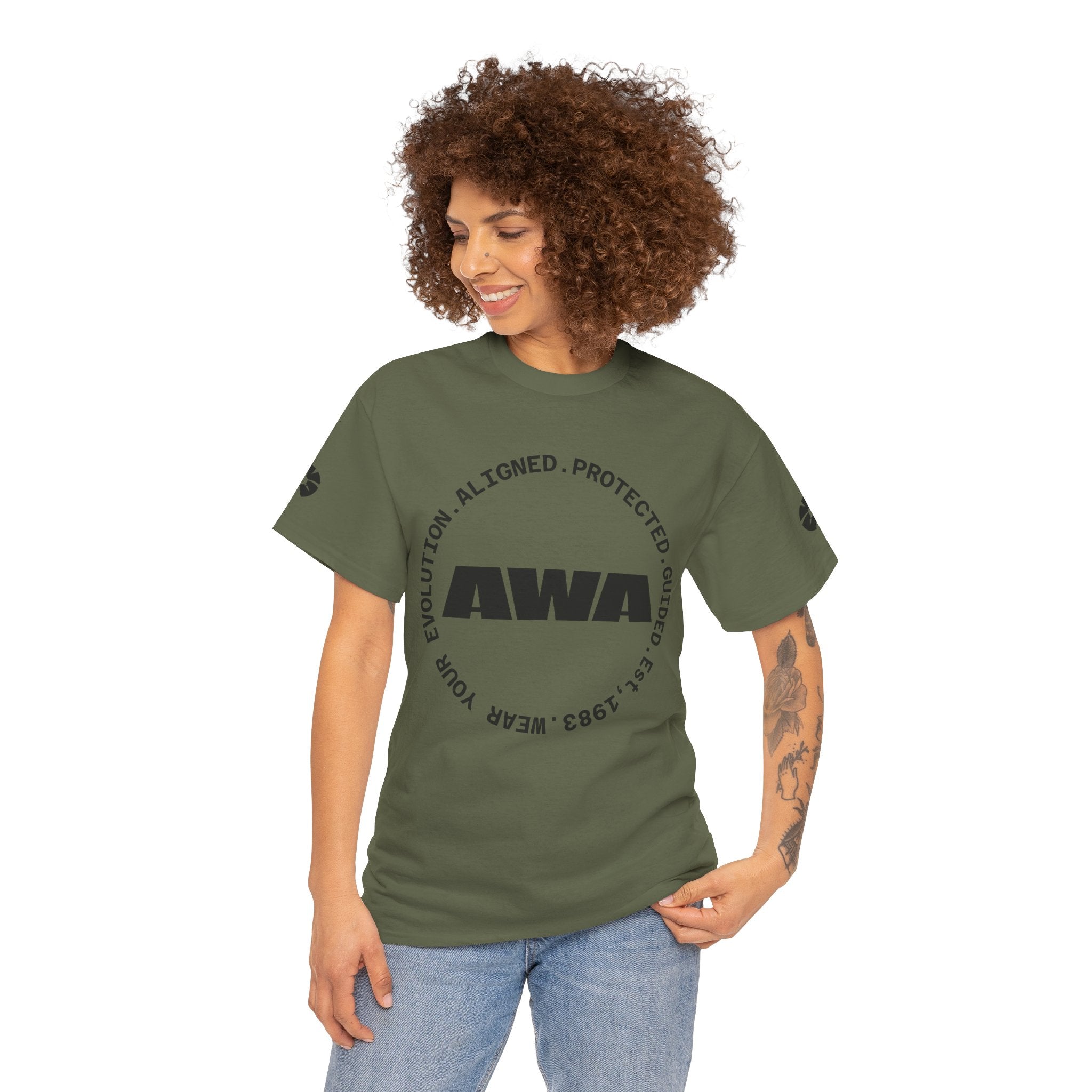 AWA Logo Tee — Minimalist Graphic Cotton T-Shirt - Awaken Within Apparel