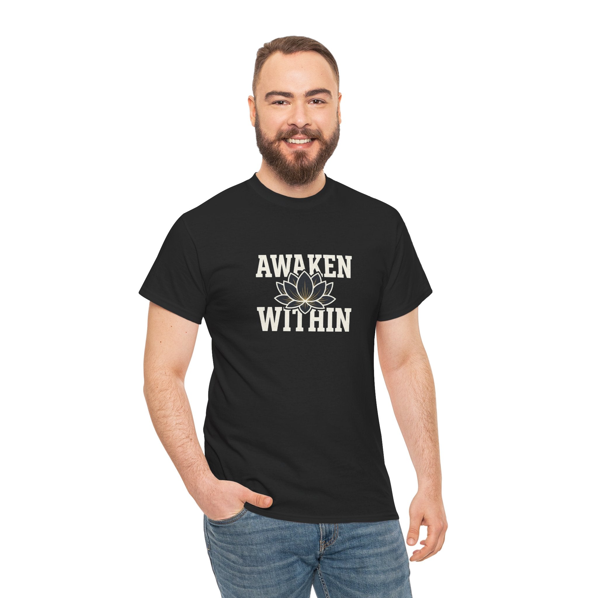 Awaken Within Lotus Tee — Spiritual Yoga Shirt