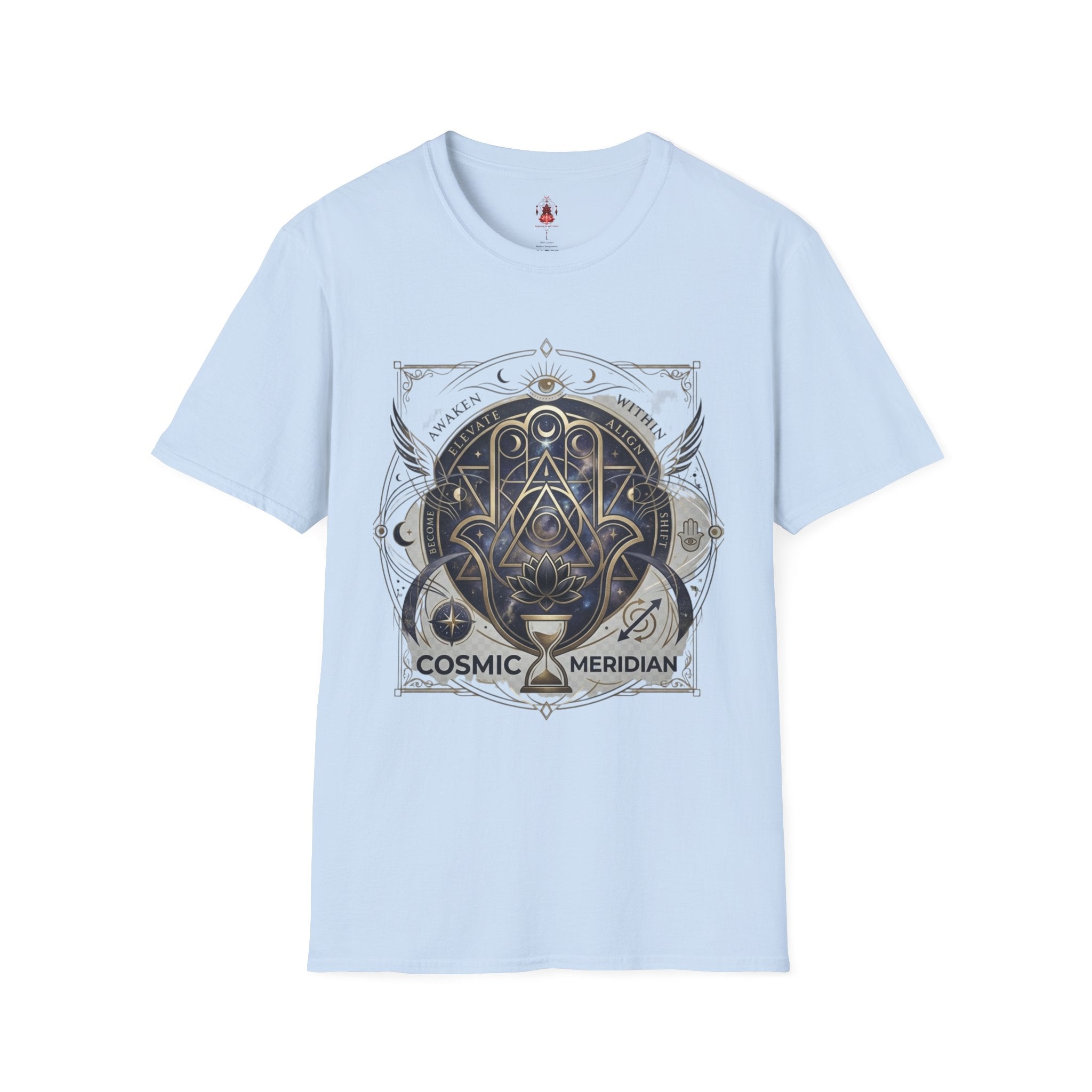 Cosmic Meridian Spiritual Graphic T-Shirt