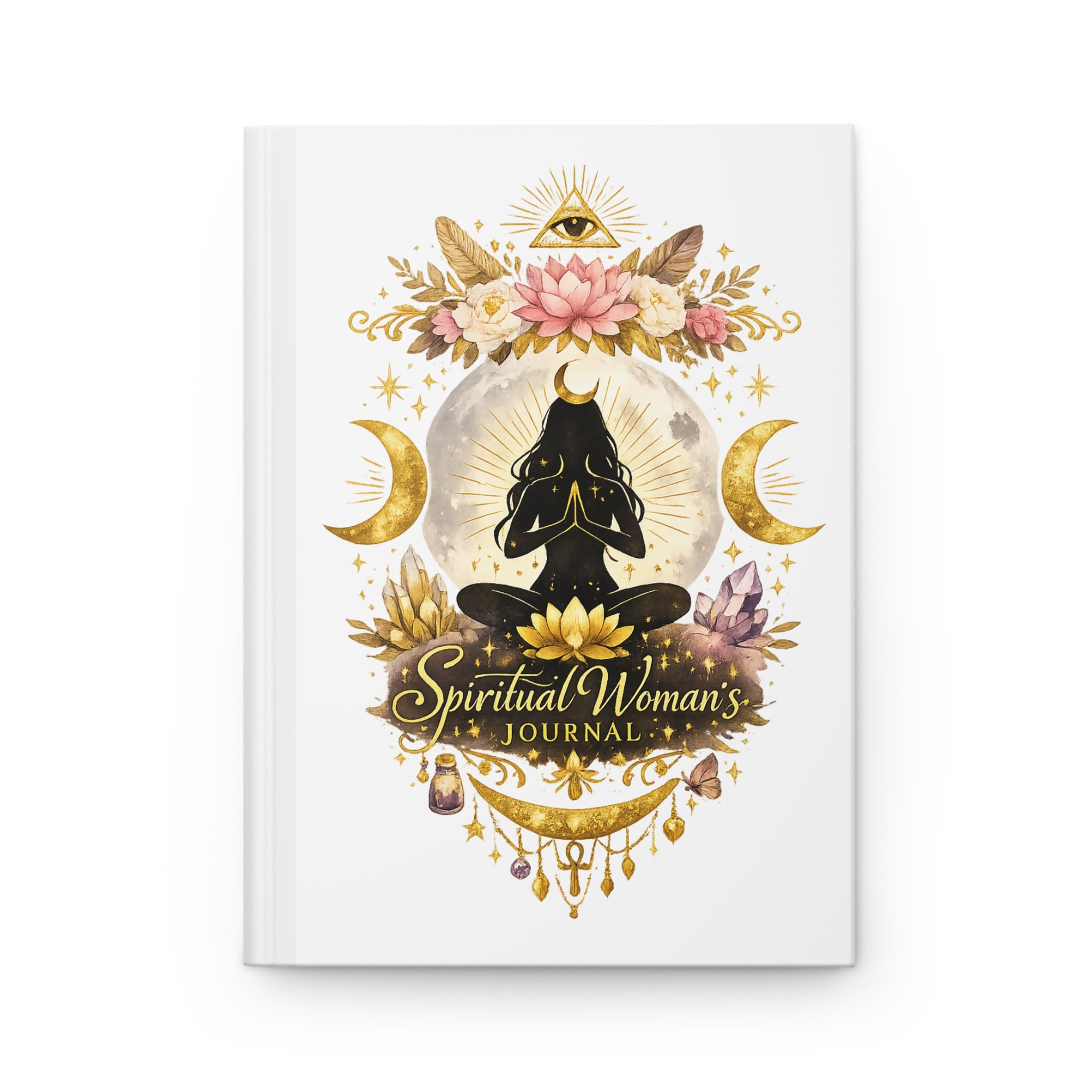 Spiritual Woman's Journal — Guided Hardcover Notebook for Meditation, Moon Phases & Inner Awakening