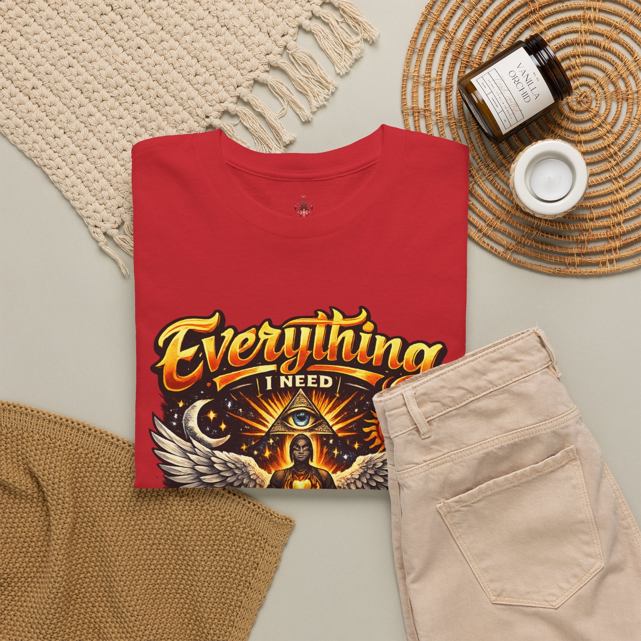 Everything I Need Already Lives Within Me Tee – Inspirational Eagle Graphic T-Shirt - Awaken Within Apparel