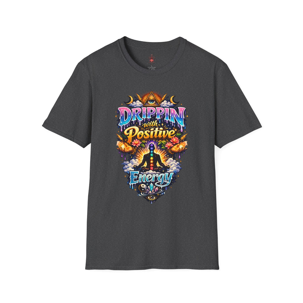 Positive Energy T-Shirt — 'Drippin' with Positive' Psychedelic Graphic Tee