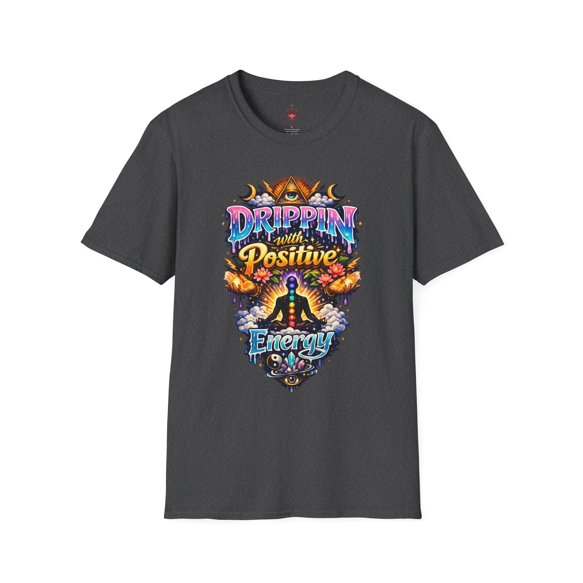Positive Energy T-Shirt — 'Drippin' with Positive' Psychedelic Graphic Tee