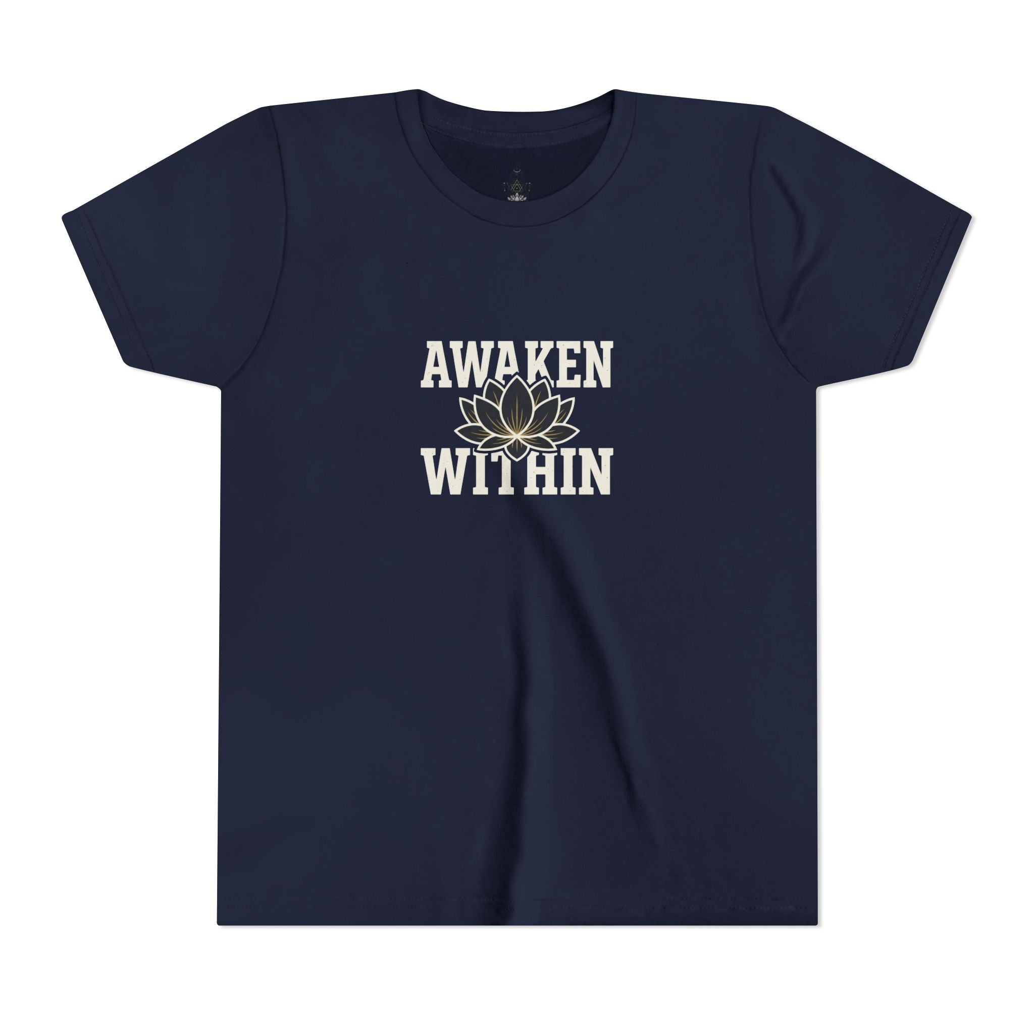 Youth Tee "Awaken Within" Lotus Front & "It's a New Day" Back Inspirational Shirt