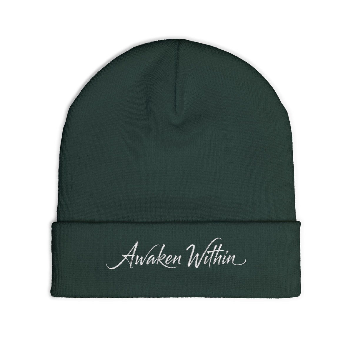 AW Embroidered Knit Beanie — Awaken Within