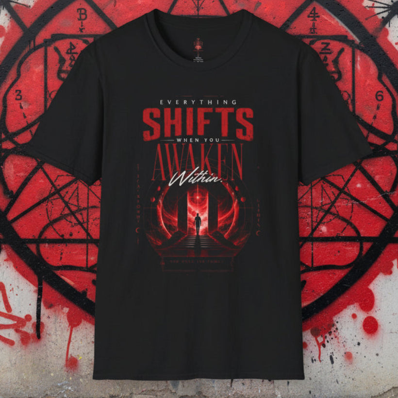Shifts Awaken T-Shirt — Motivational Night Shift Crew Tee