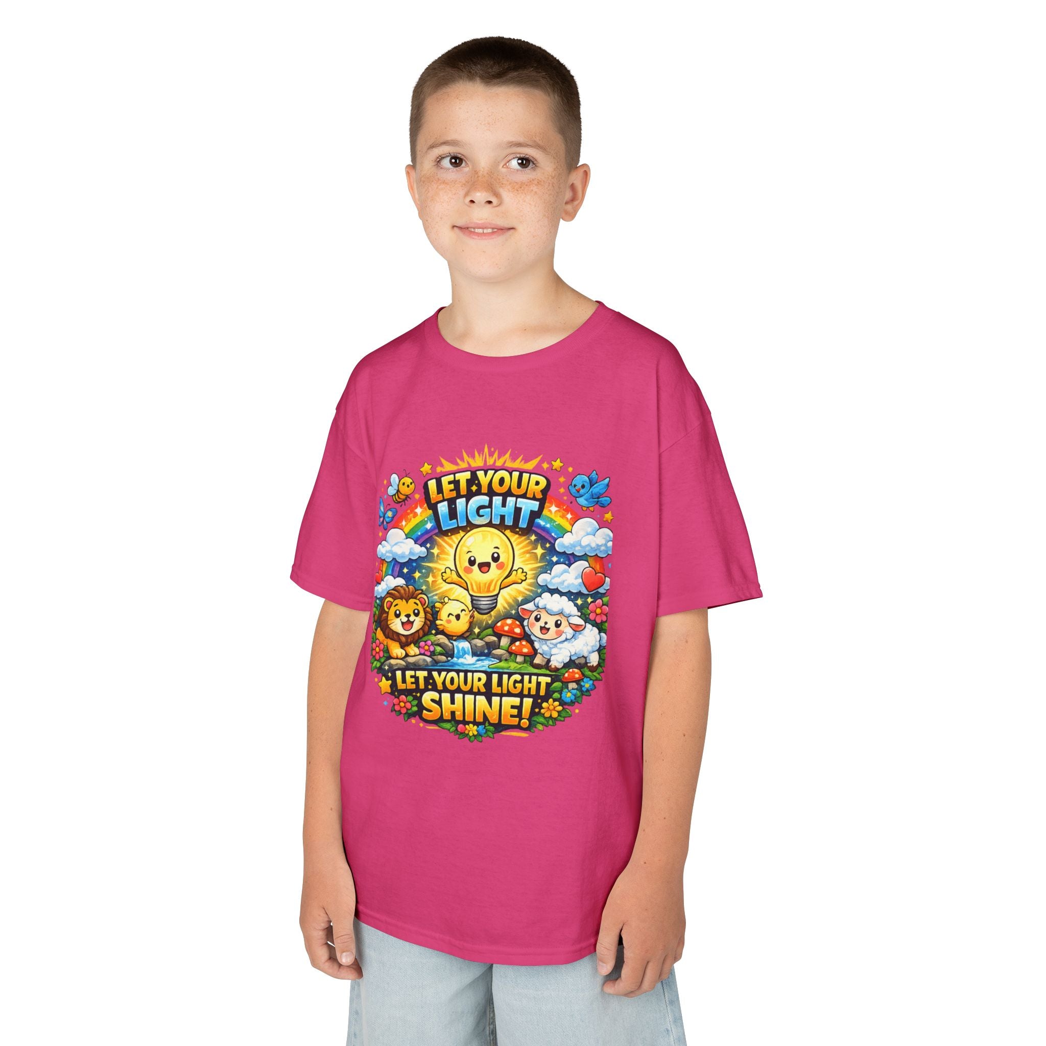 'Let Your Light Shine' Kids Sunshine Graphic T-Shirt