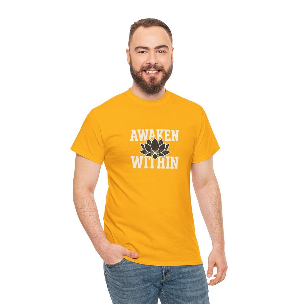 Awaken Within Lotus Tee — Spiritual Yoga Shirt