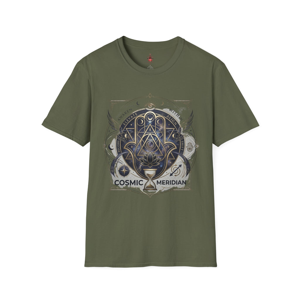 Cosmic Meridian Spiritual Graphic T-Shirt