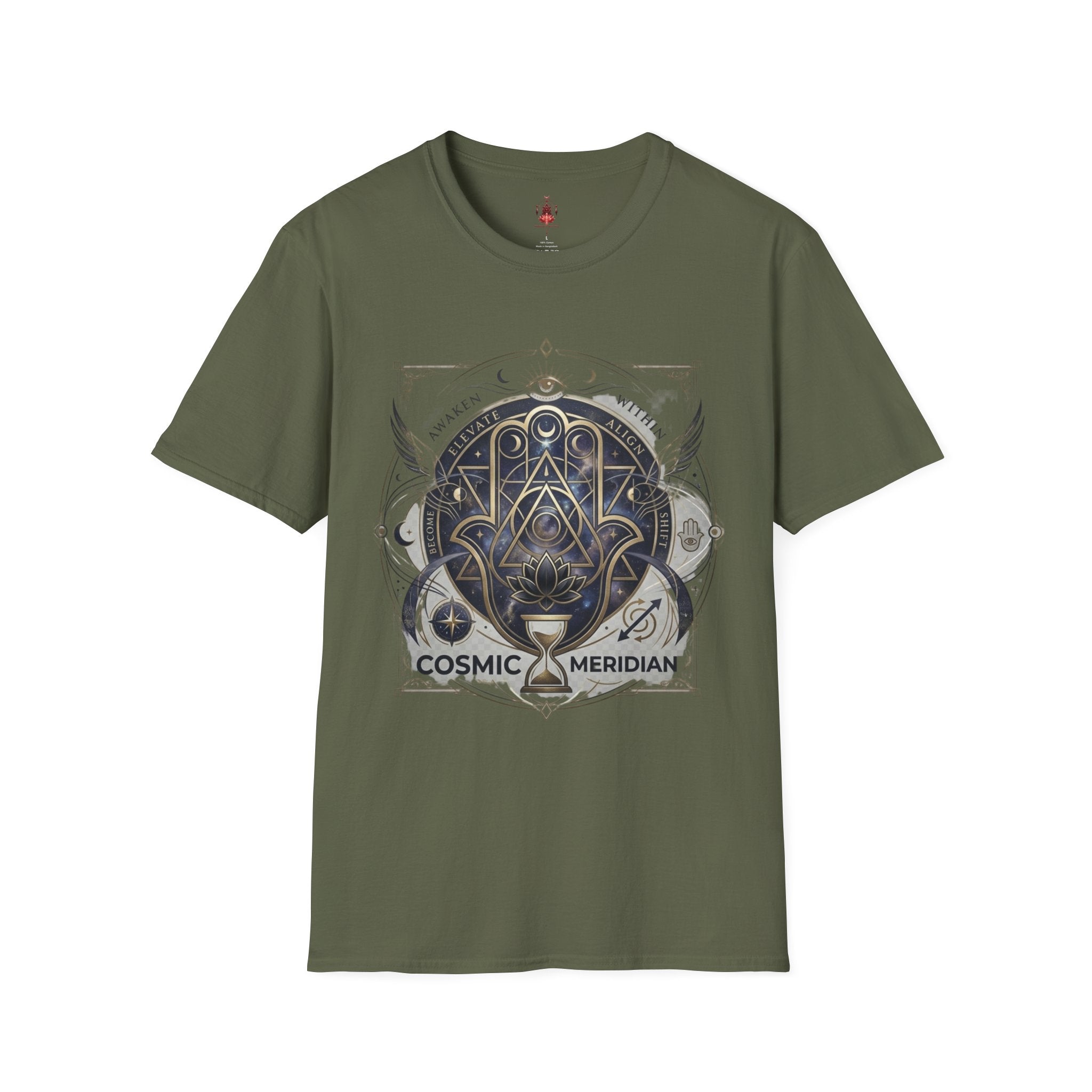 Cosmic Meridian Spiritual Graphic T-Shirt