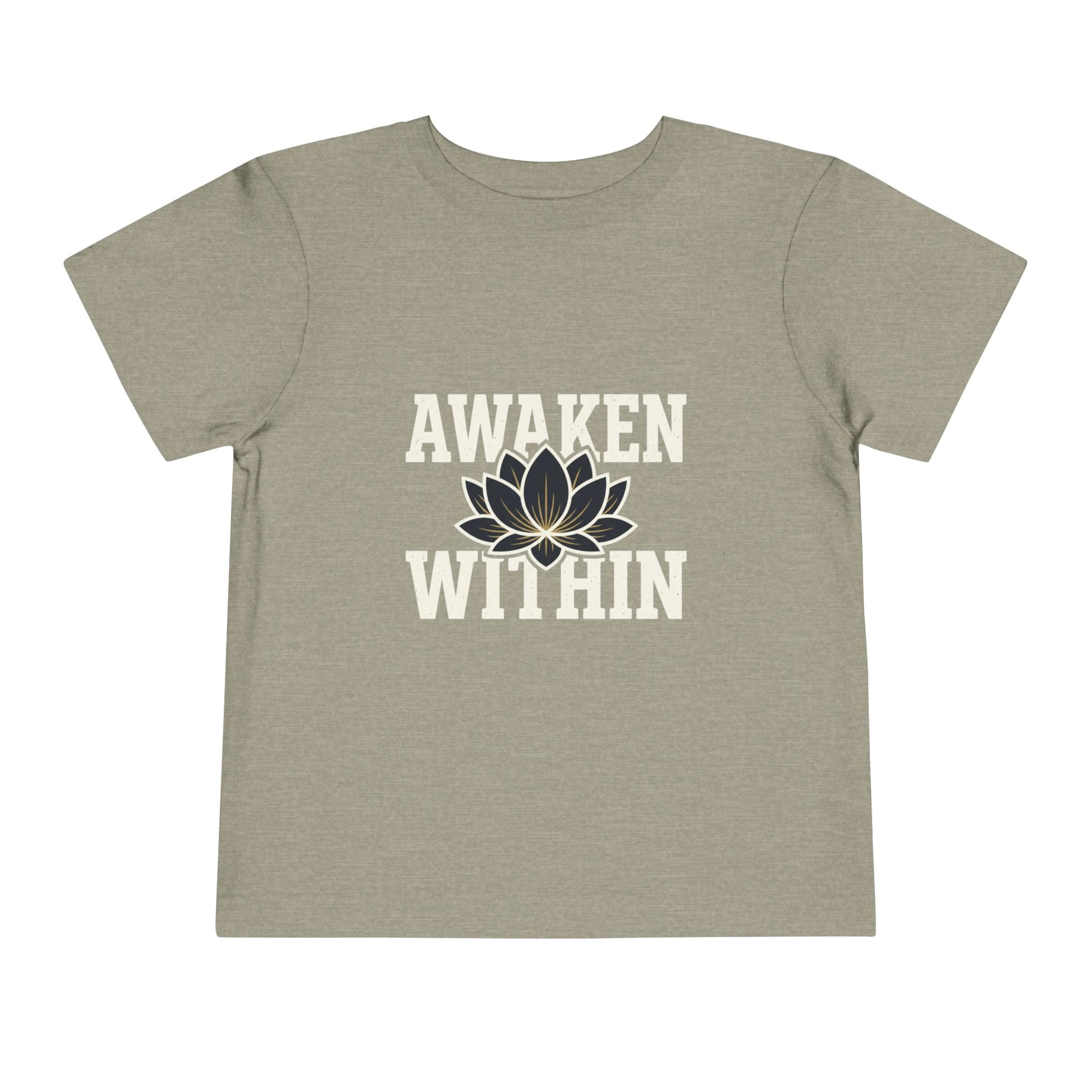 Awaken Within Lotus Toddler Tee "It's a New Day" Inspirational Kids Shirt