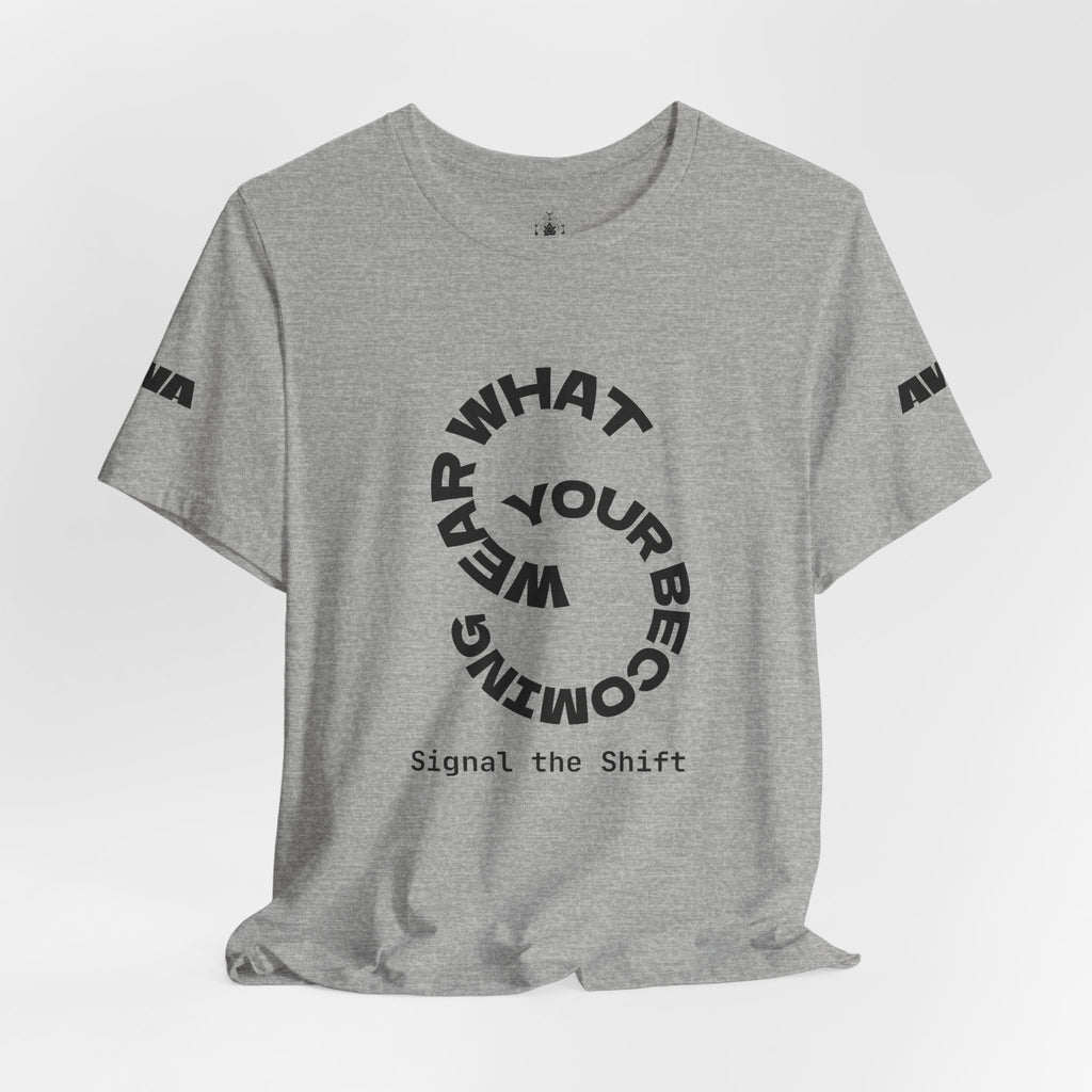 Circular “Wear What You’re Becoming” Tee — Minimal Graphic Short Sleeve