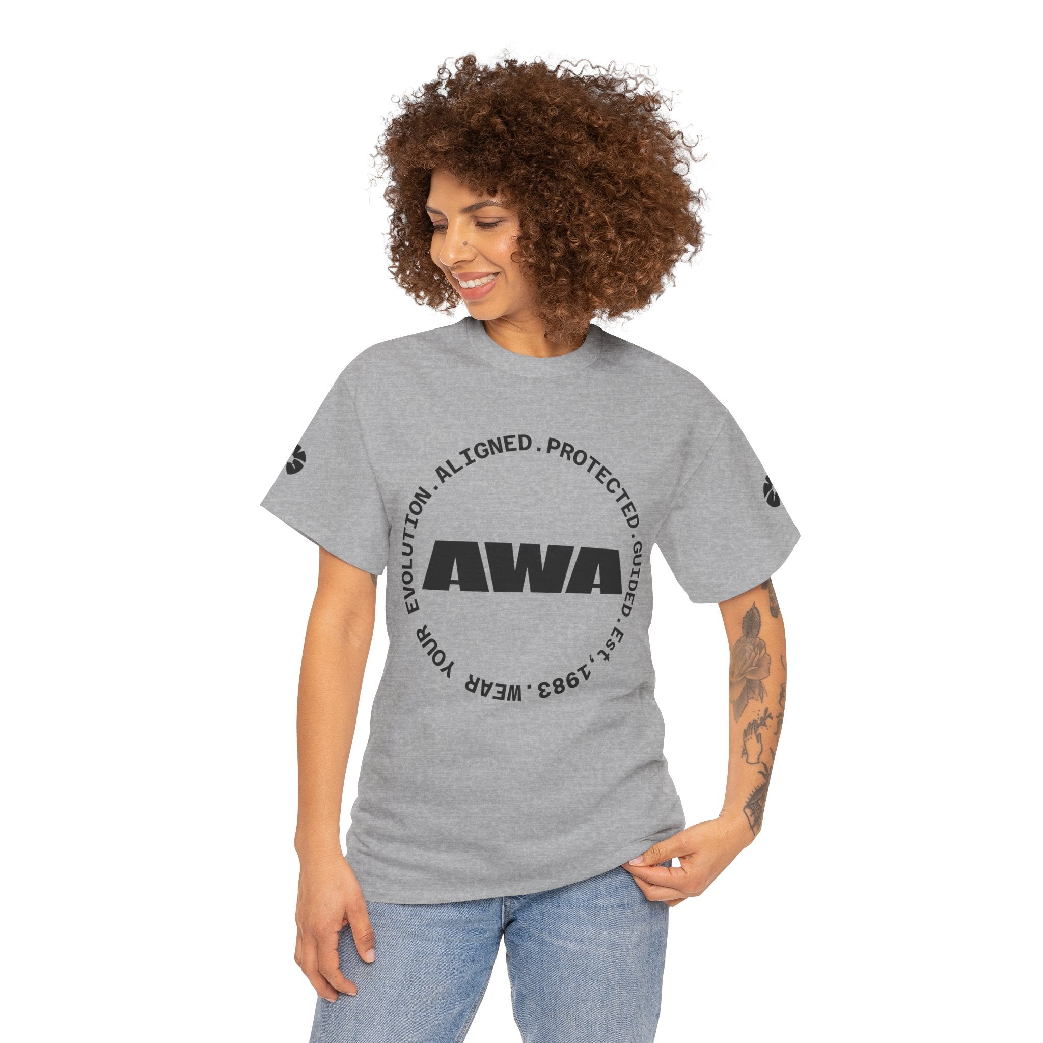 AWA Logo Tee — Minimalist Graphic Cotton T-Shirt - Awaken Within Apparel