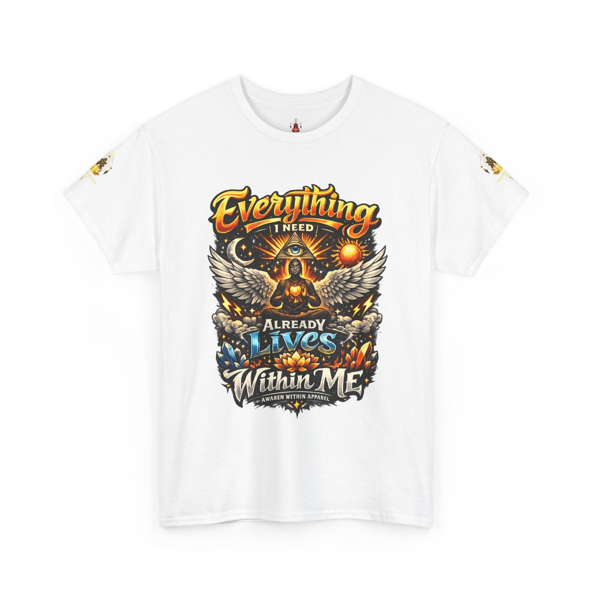 Everything I Need Already Lives Within Me Tee – Inspirational Eagle Graphic T-Shirt - Awaken Within Apparel