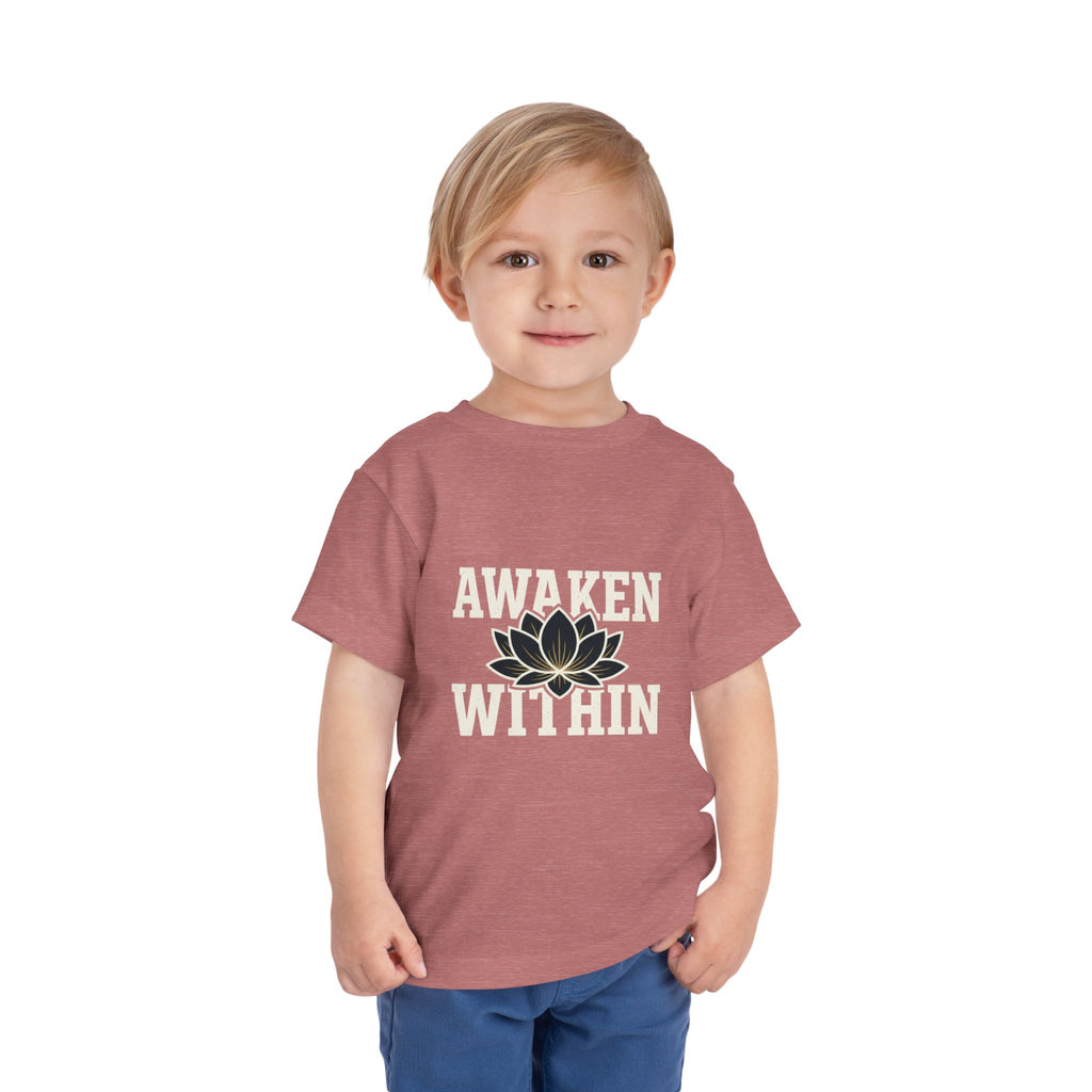 Awaken Within Lotus Toddler Tee — "It's a New Day" Inspirational Kids Shirt