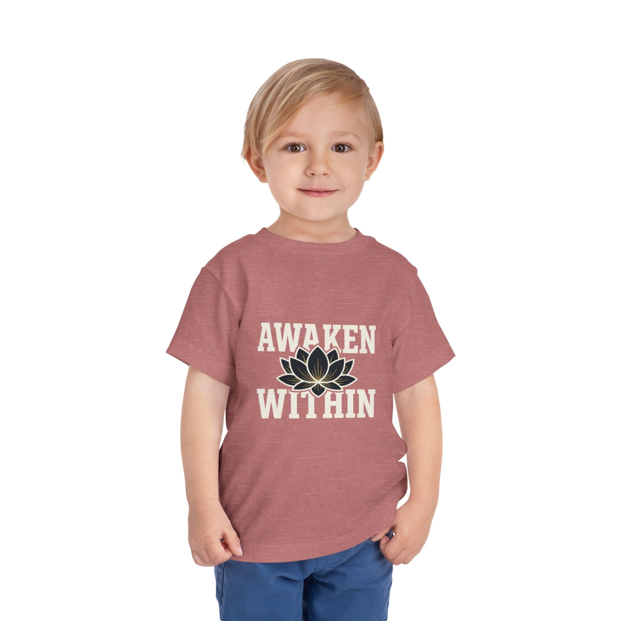 Awaken Within Lotus Toddler Tee — "It's a New Day" Inspirational Kids Shirt