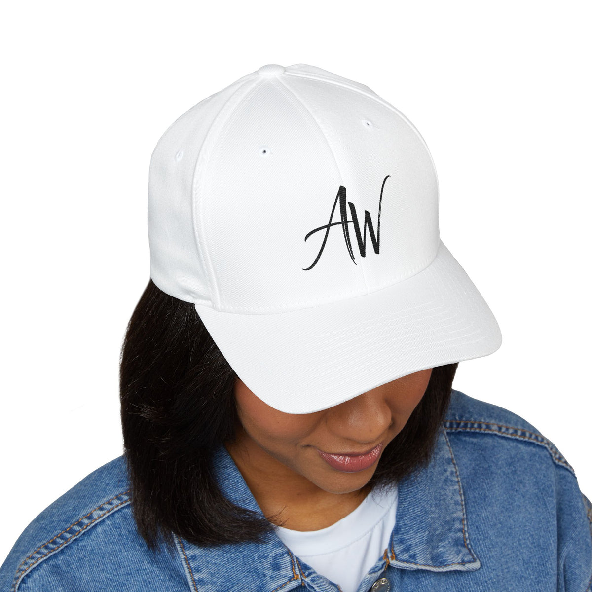 AW Script Monogram Cap — Embroidered Streetwear Baseball Hat