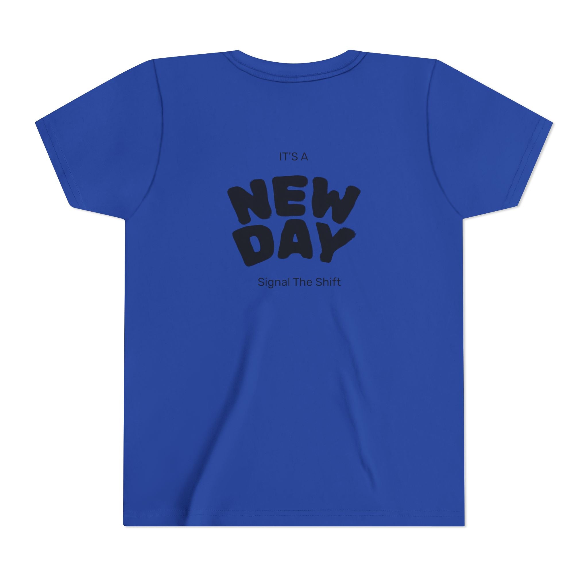 Youth Tee — "Awaken Within" Lotus Front & "It's a New Day" Back Inspirational Shirt
