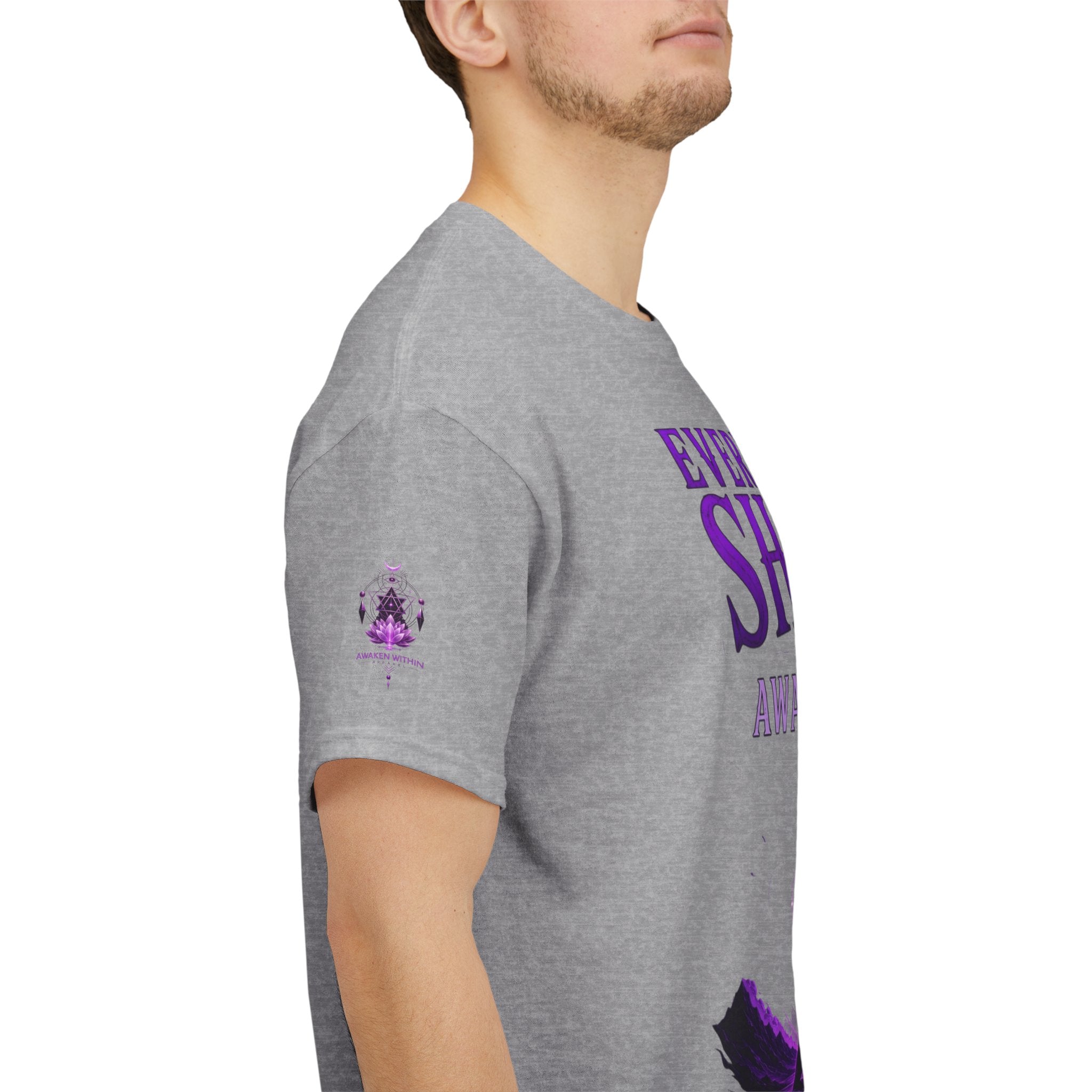 Spiritual Meditation T-Shirt — "Everything Shifts When You Awaken Within" Yoga Tee - Awaken Within Apparel