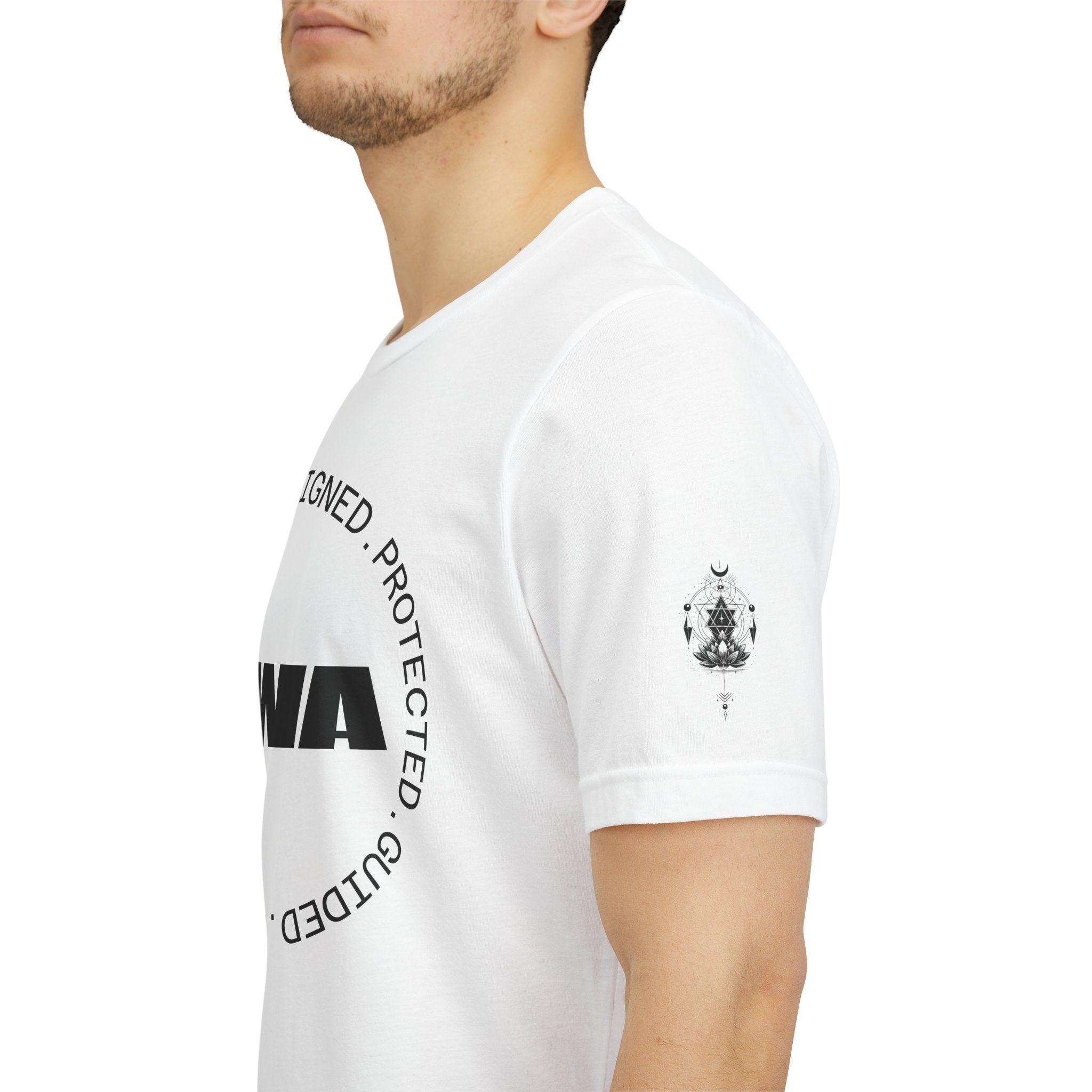 AWA Circle Logo Tee — Minimalist Brand Graphic T-Shirt