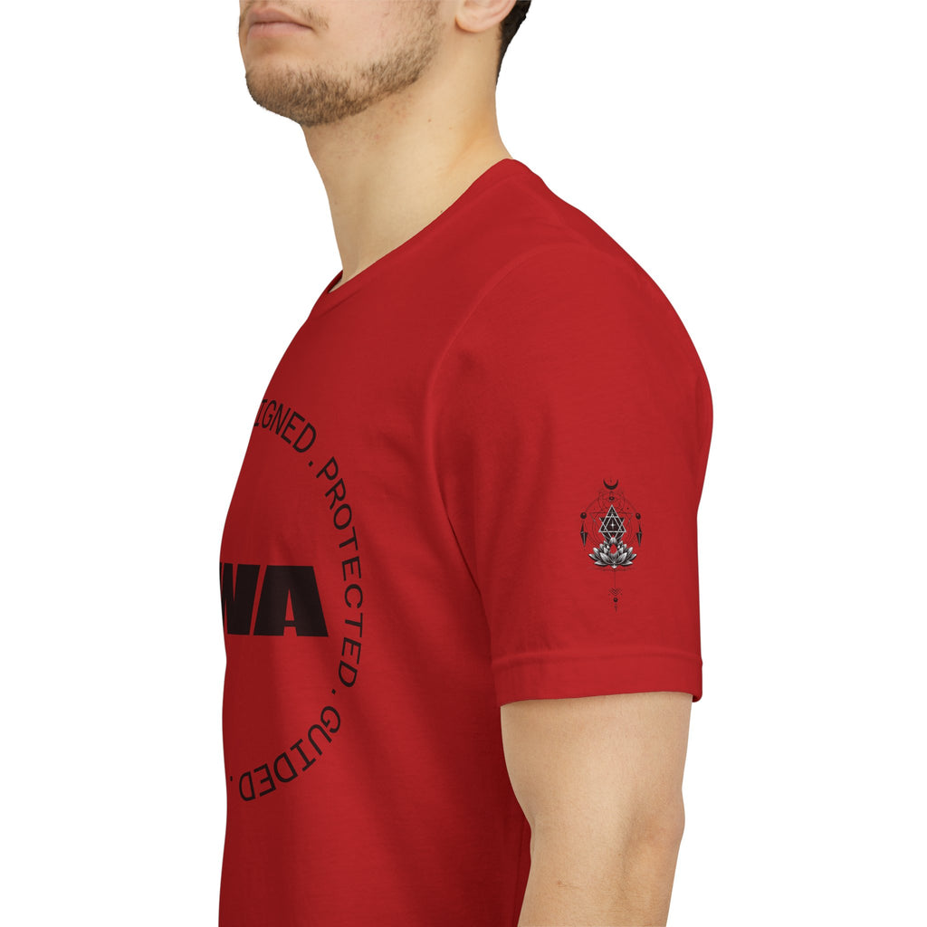 AWA Circle Logo Tee — Minimalist Brand Graphic T-Shirt