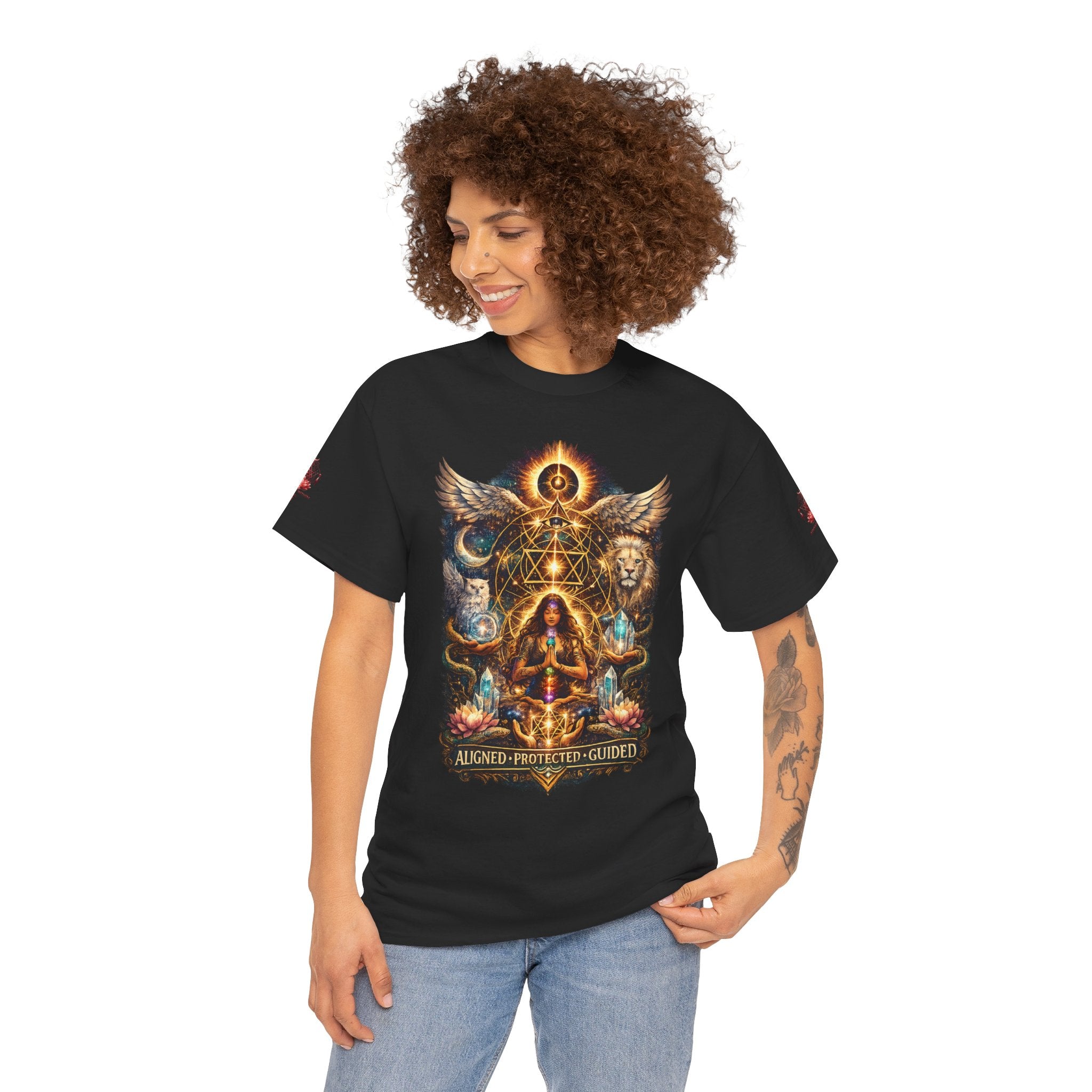 'Anchored, Protected, Guided' Sacred Geometry T-Shirt