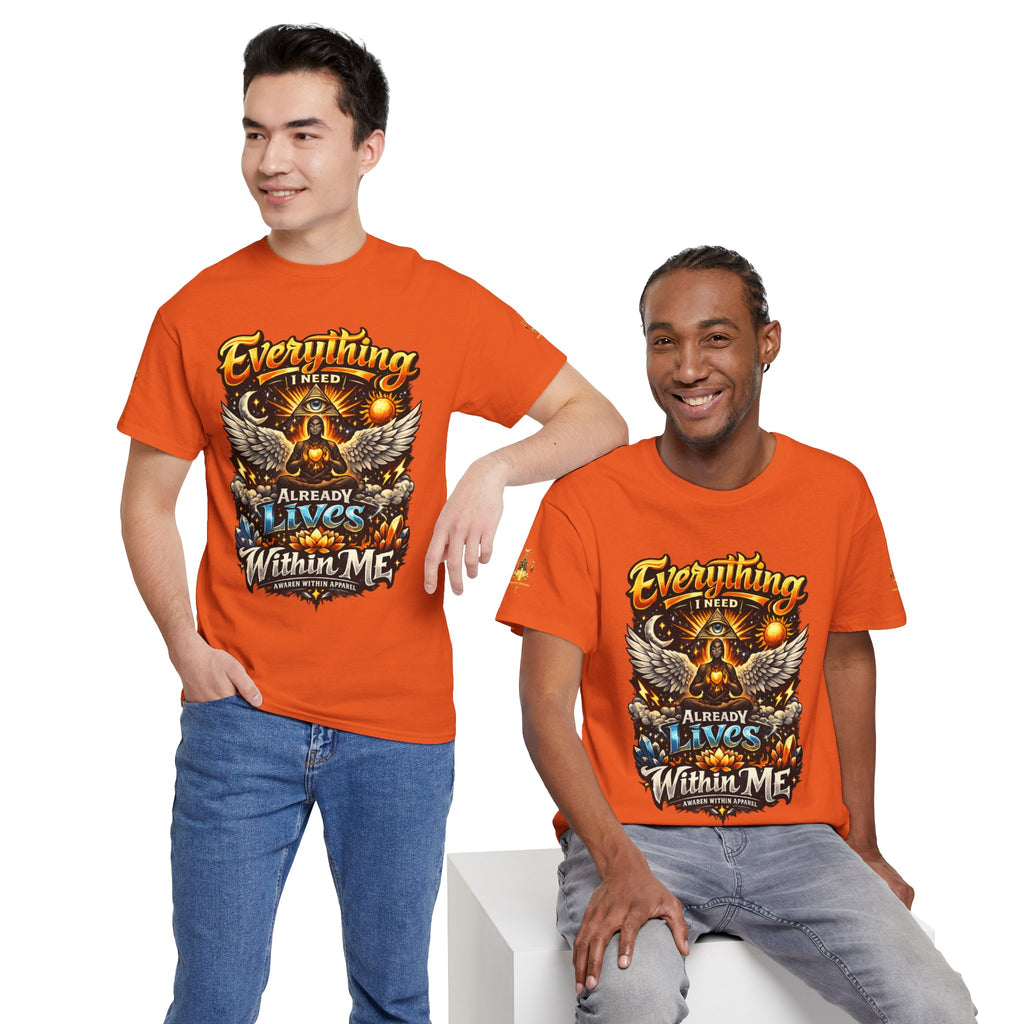 Everything I Need Already Lives Within Me Tee – Inspirational Eagle Graphic T-Shirt - Awaken Within Apparel