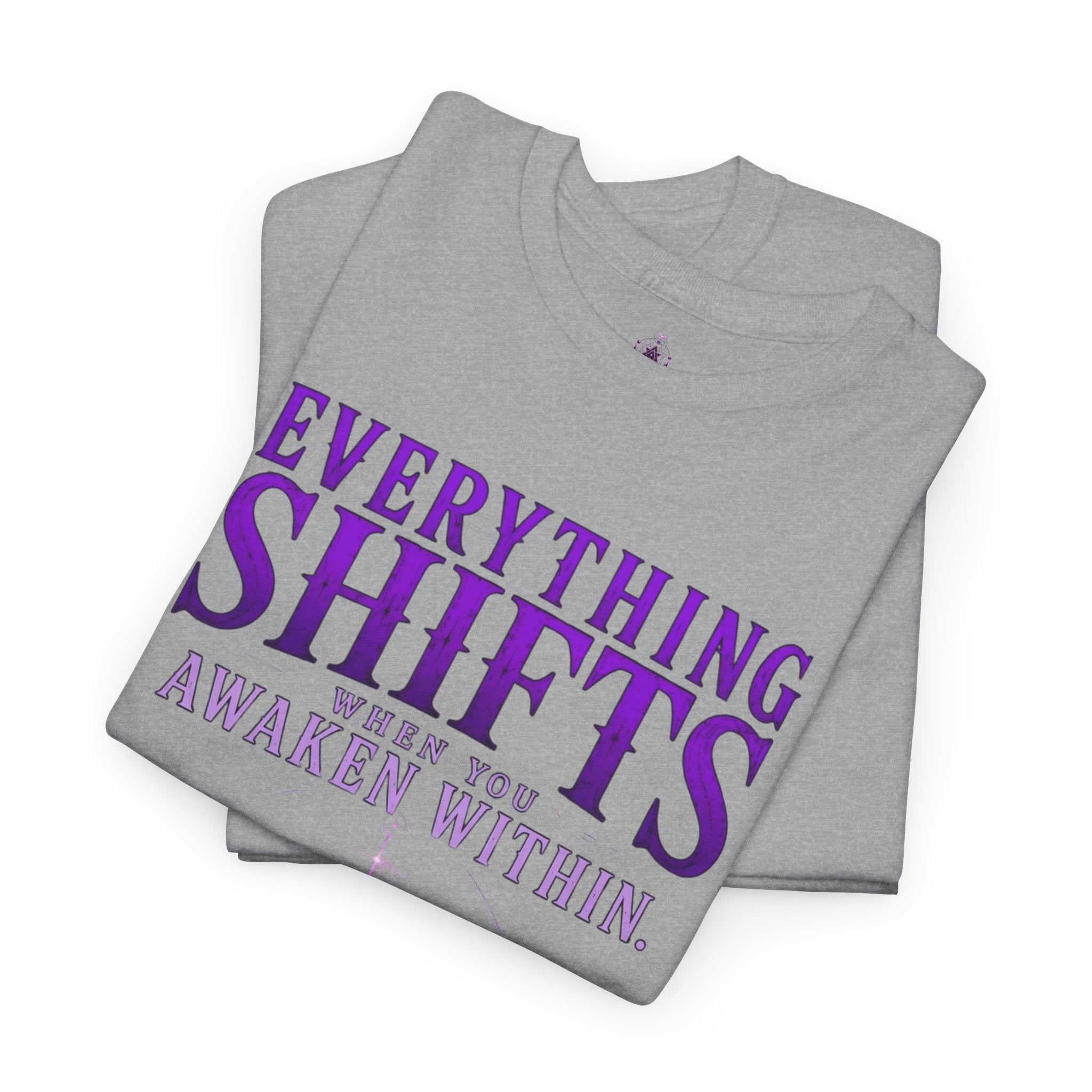 Spiritual Meditation T-Shirt — "Everything Shifts When You Awaken Within" Yoga Tee - Awaken Within Apparel