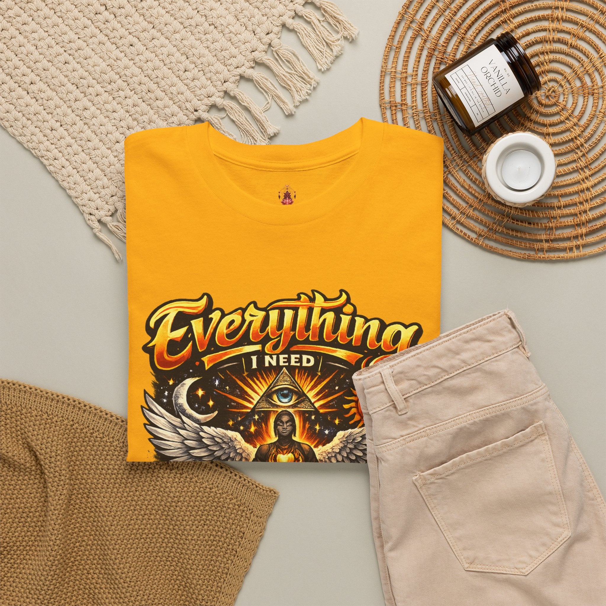 Everything I Need Already Lives Within Me Tee – Inspirational Eagle Graphic T-Shirt - Awaken Within Apparel