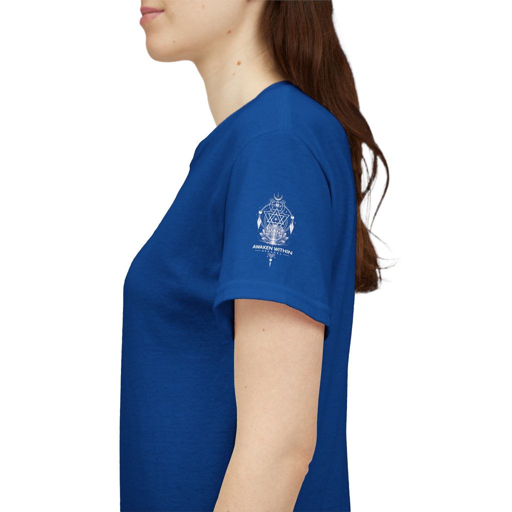 'Awaken Within' Spiritual Lotus Sacred Geometry T-Shirt