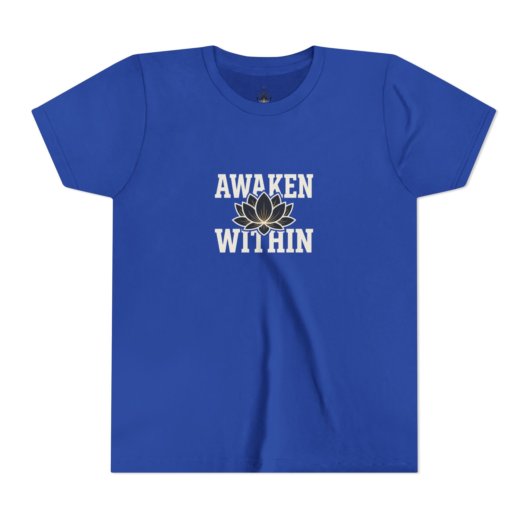 Youth Tee "Awaken Within" Lotus Front & "It's a New Day" Back Inspirational Shirt