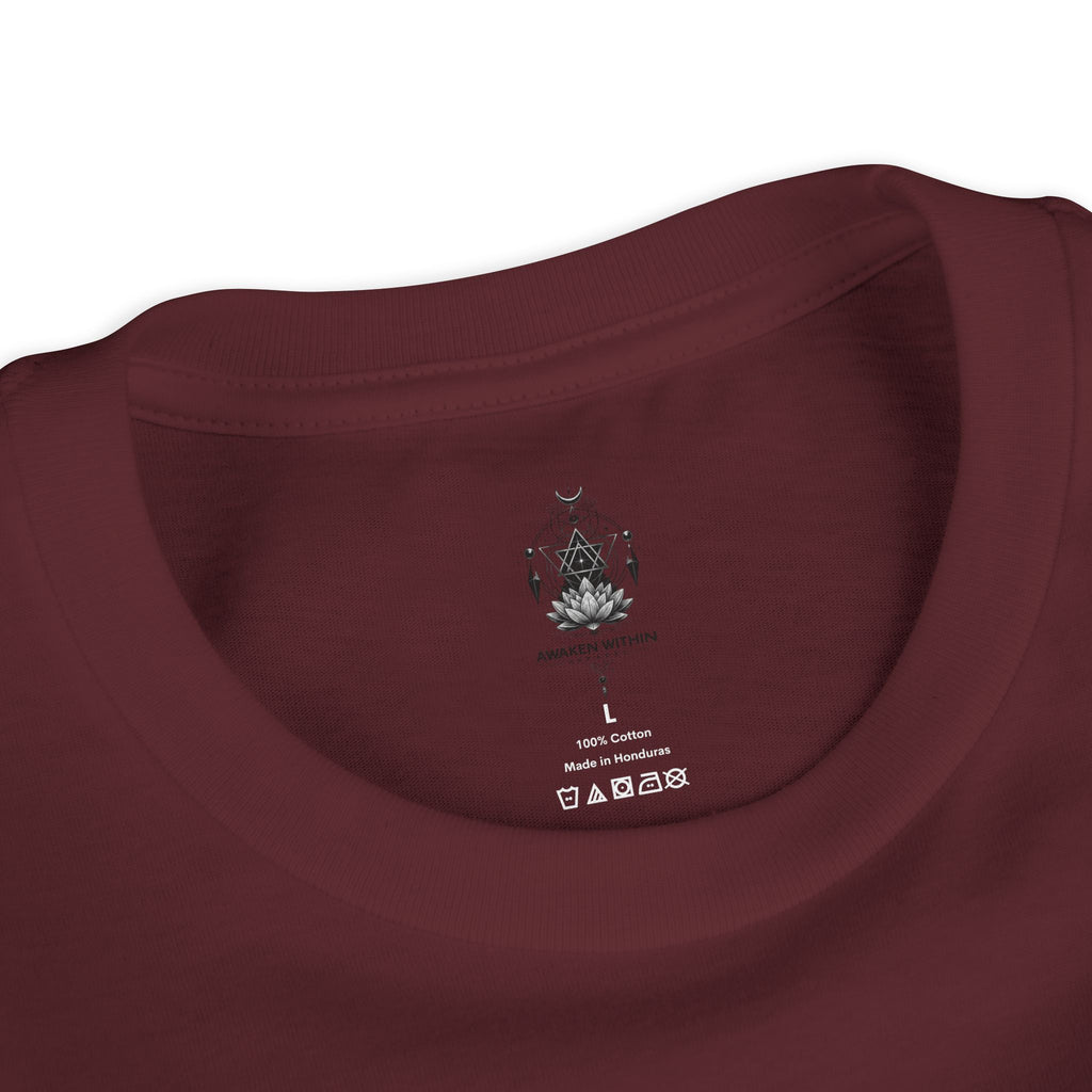 Youth Tee — "Awaken Within" Lotus Front & "It's a New Day" Back Inspirational Shirt