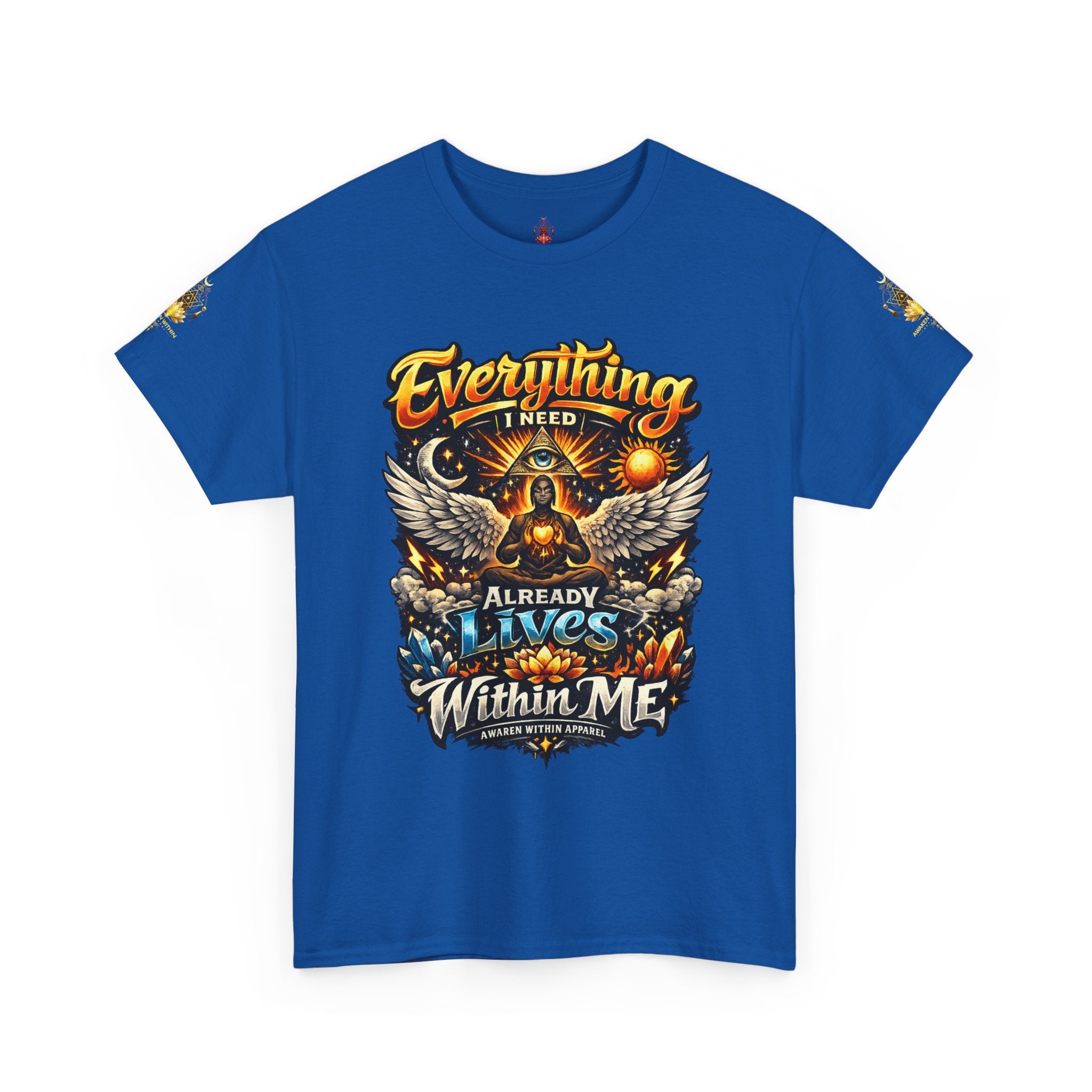 Everything I Need Already Lives Within Me Tee – Inspirational Eagle Graphic T-Shirt - Awaken Within Apparel